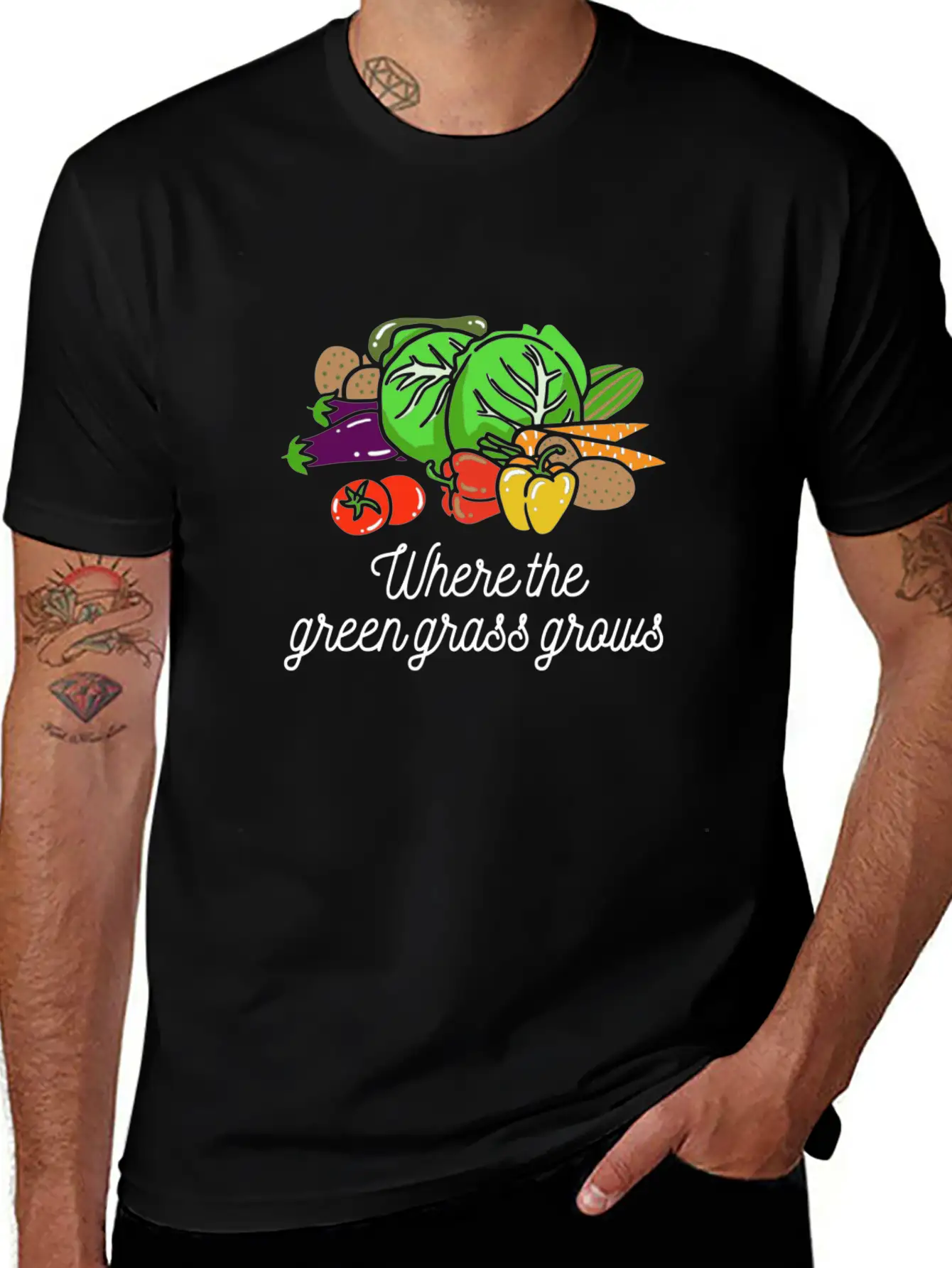 Where The Green Grass Grows Essential Cotton Tee For Daily Outfits – Unisex Style