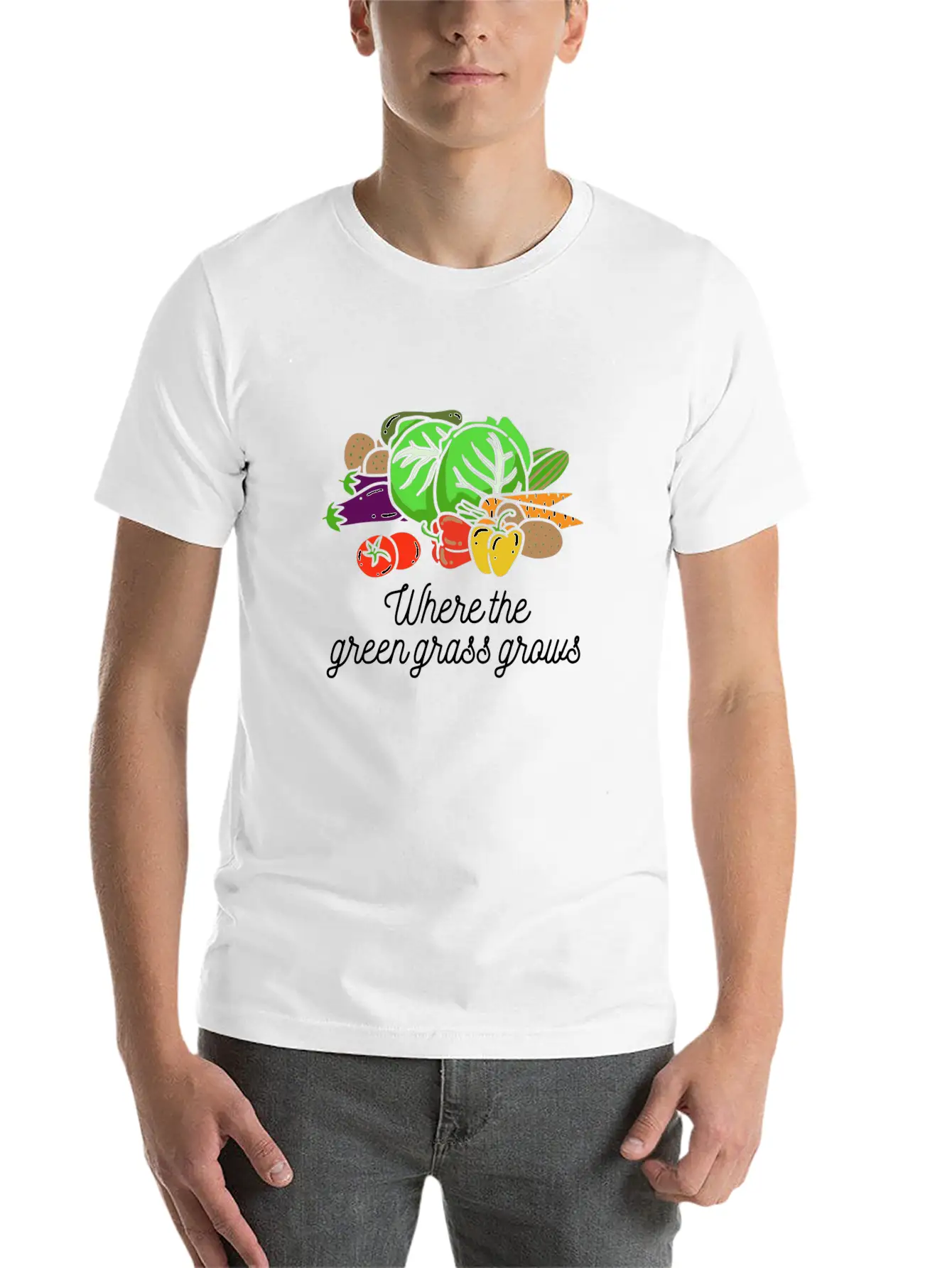 Where The Green Grass Grows Essential Cotton Tee For Daily Outfits – Unisex Style
