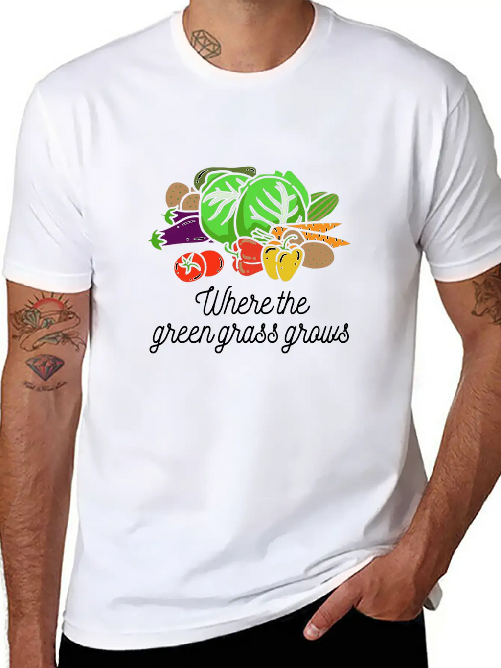 Where The Green Grass Grows Essential Cotton Tee For Daily Outfits – Unisex Style