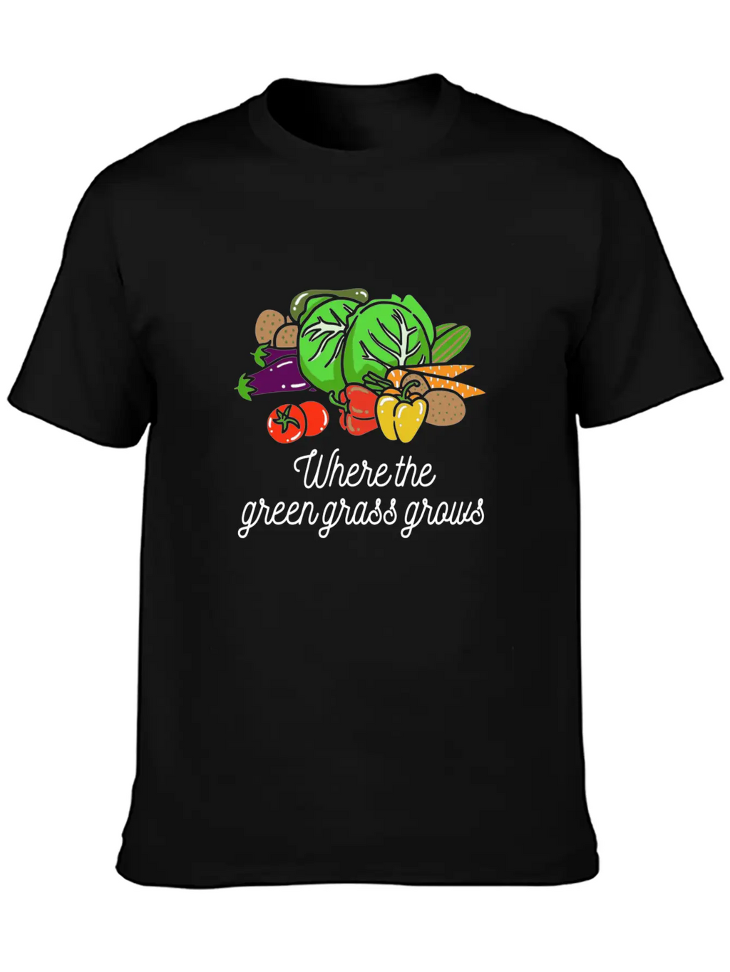 Where The Green Grass Grows Essential Cotton Tee For Daily Outfits – Unisex Style