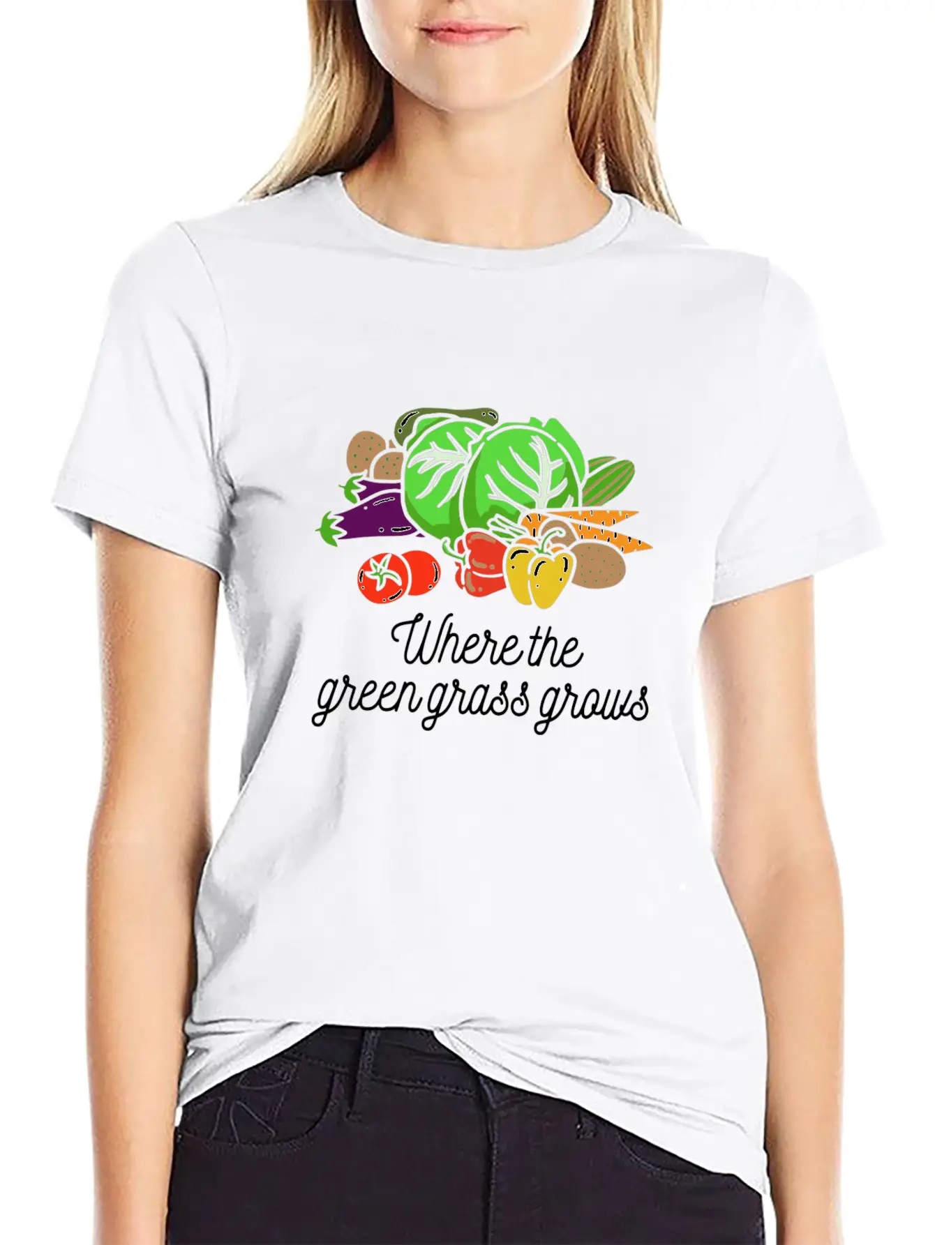 Where The Green Grass Grows Essential Cotton Tee For Daily Outfits – Unisex Style