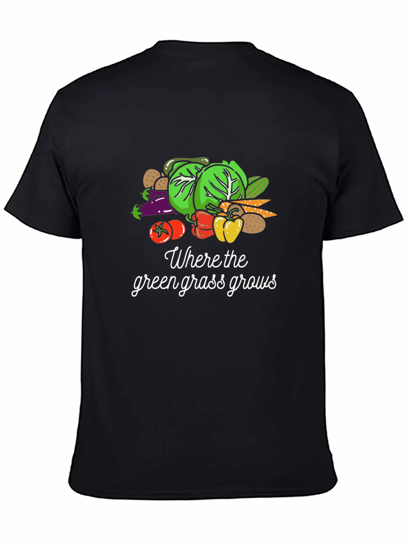 Where The Green Grass Grows Essential Cotton Tee For Daily Outfits – Unisex Style