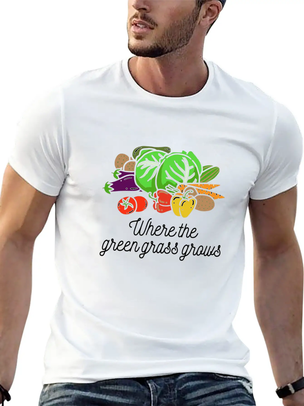 Where The Green Grass Grows Essential Cotton Tee For Daily Outfits – Unisex Style