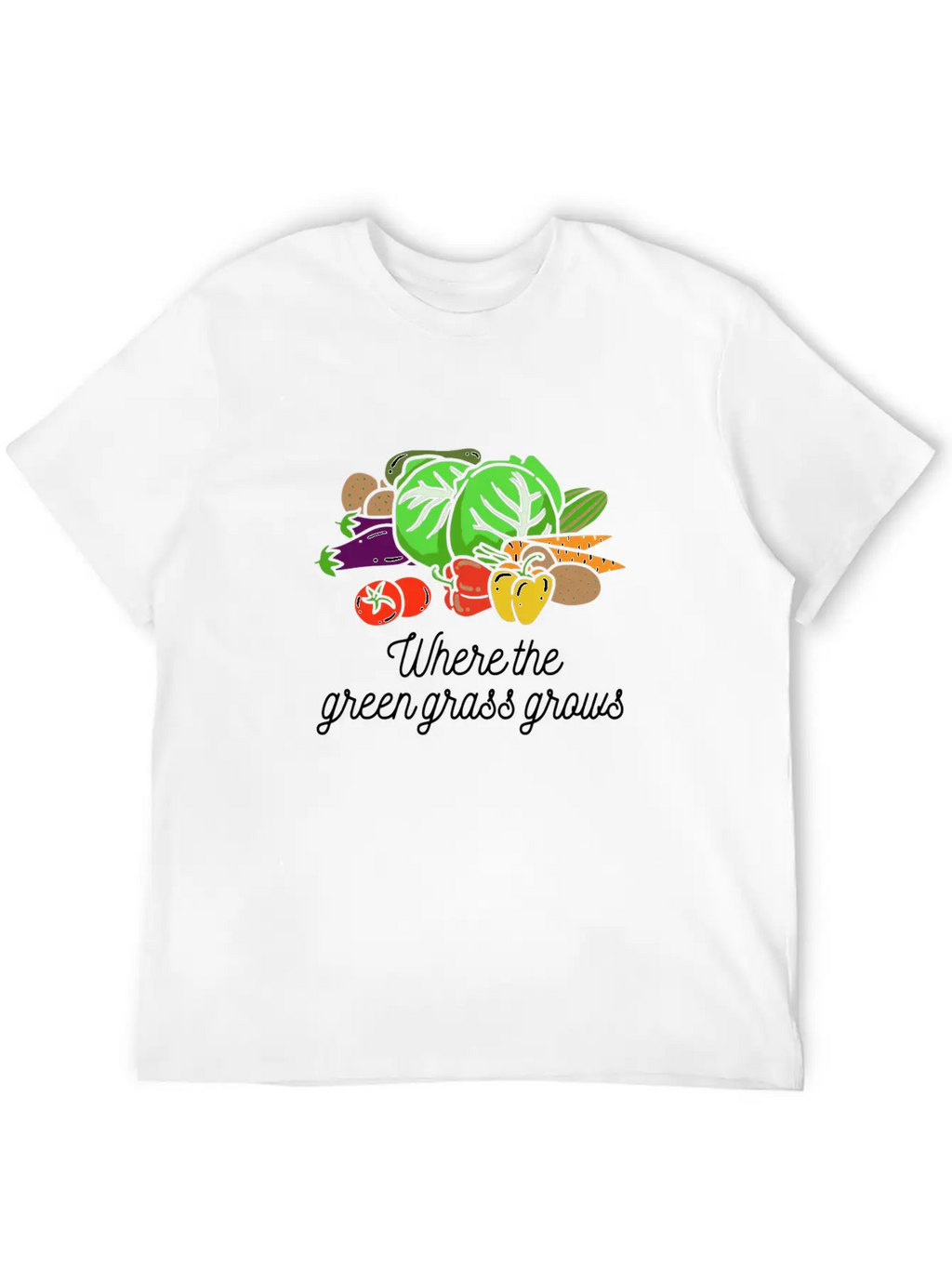 Where The Green Grass Grows Essential Cotton Tee For Daily Outfits – Unisex Style