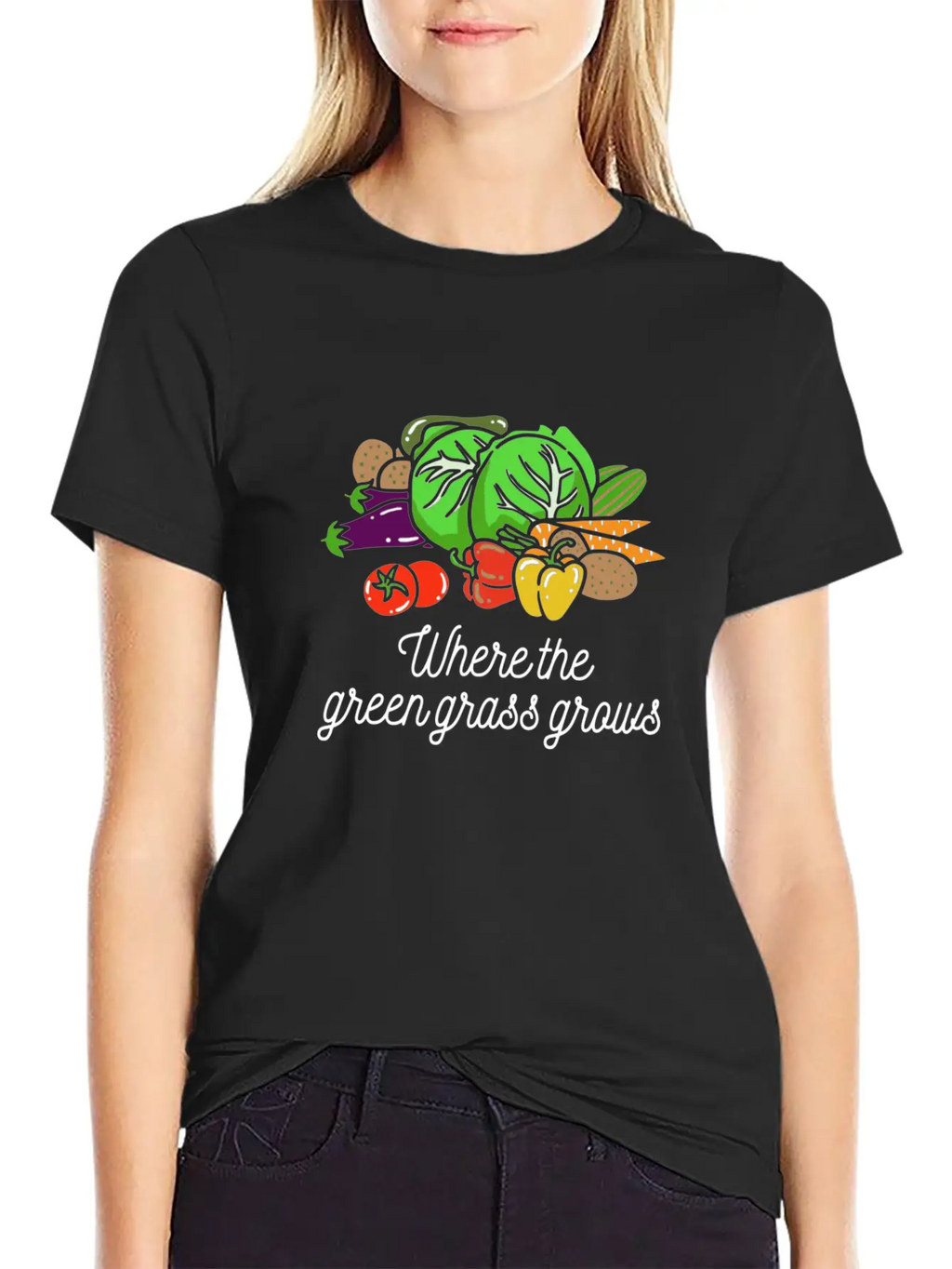 Where The Green Grass Grows Essential Cotton Tee For Daily Outfits – Unisex Style