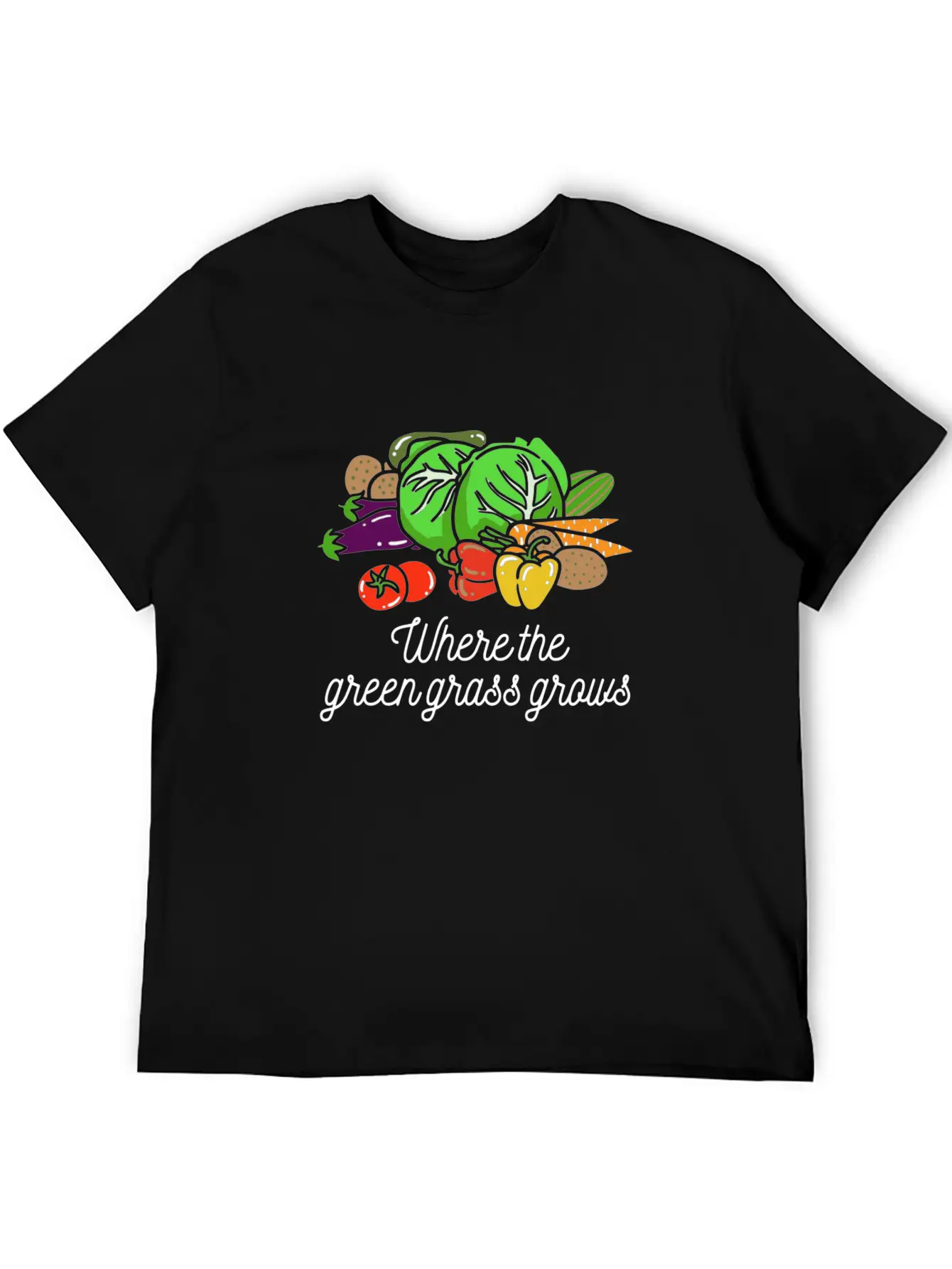 Where The Green Grass Grows Essential Cotton Tee For Daily Outfits – Unisex Style