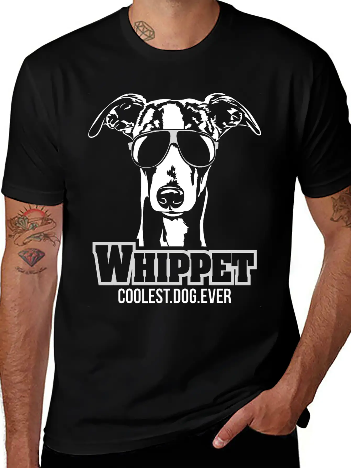 Whippet Dog Coolest Dog Ever Dog Mom Unisex Casual T-Shirt – Clean Design For Daily Comfort