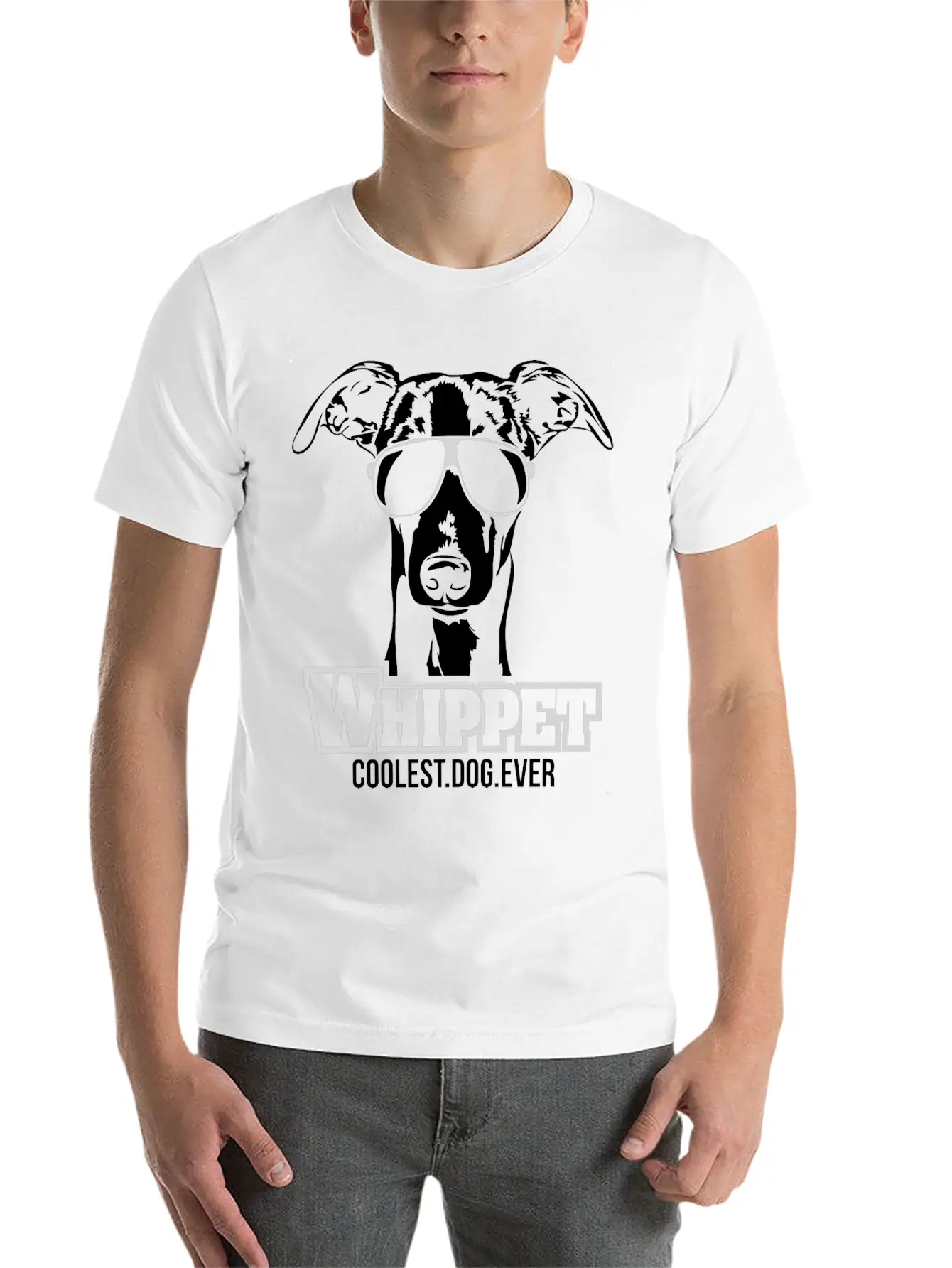 Whippet Dog Coolest Dog Ever Dog Mom Unisex Casual T-Shirt – Clean Design For Daily Comfort