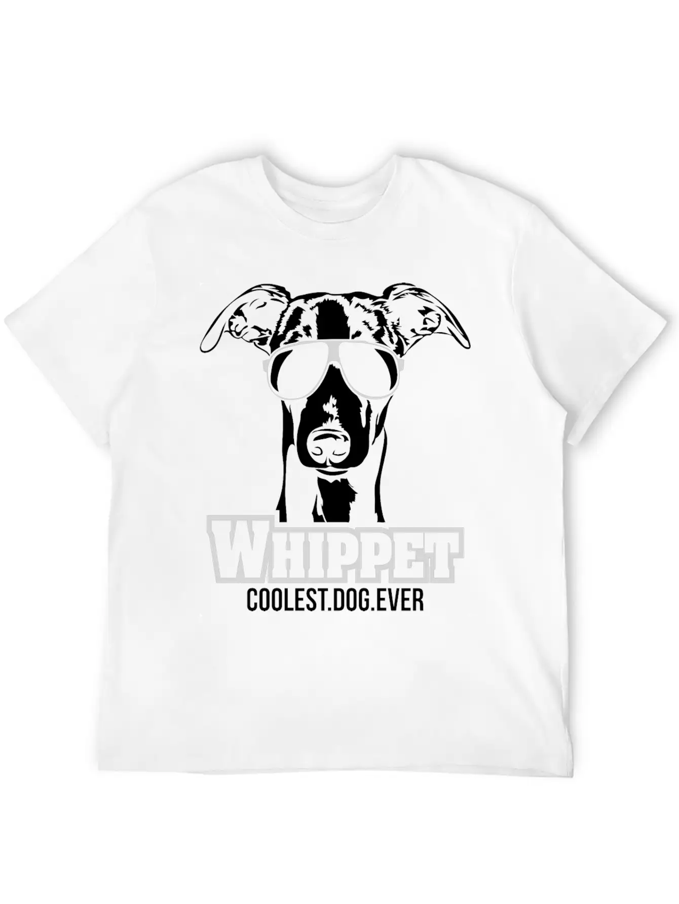 Whippet Dog Coolest Dog Ever Dog Mom Unisex Casual T-Shirt – Clean Design For Daily Comfort