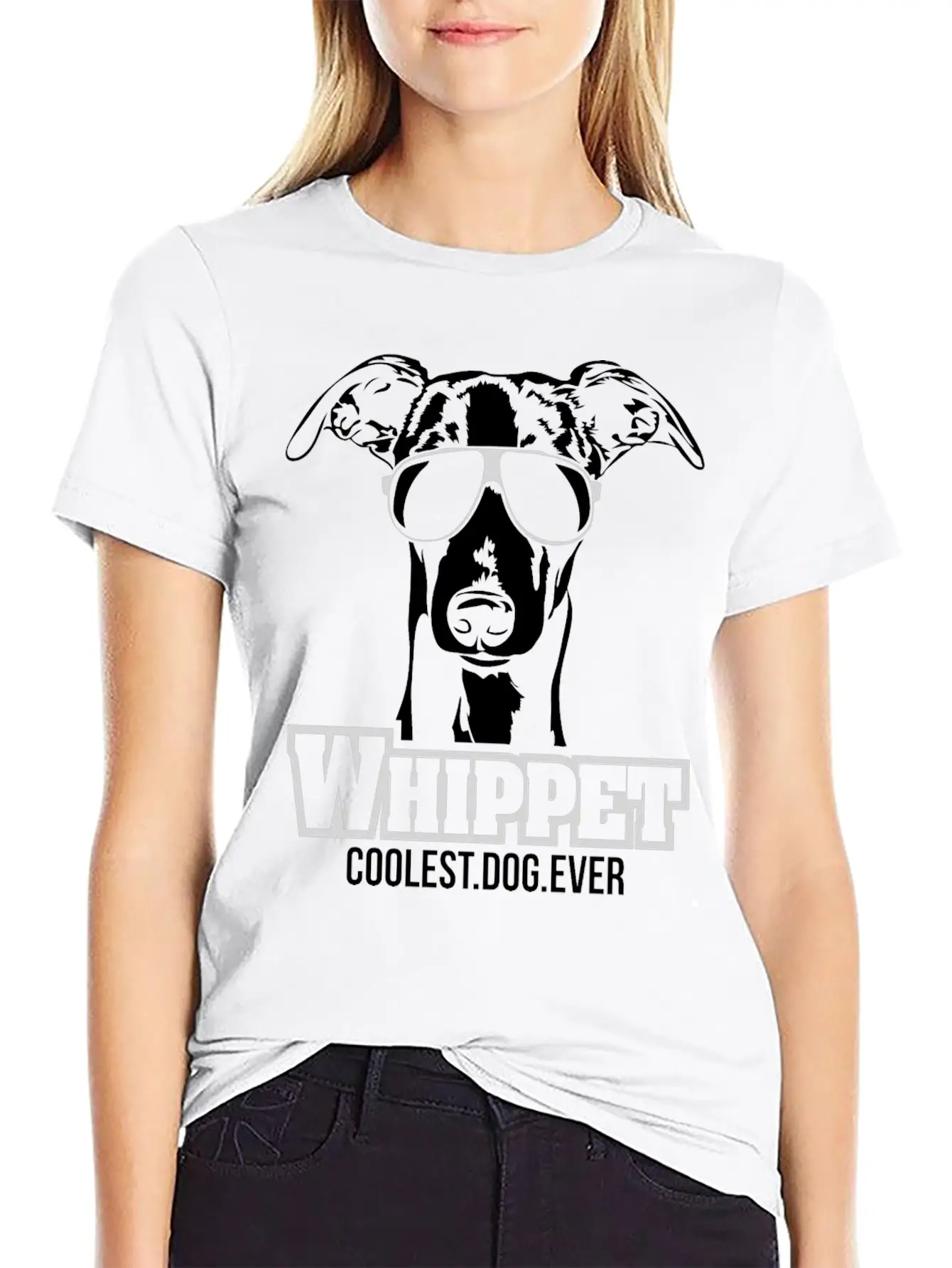 Whippet Dog Coolest Dog Ever Dog Mom Unisex Casual T-Shirt – Clean Design For Daily Comfort