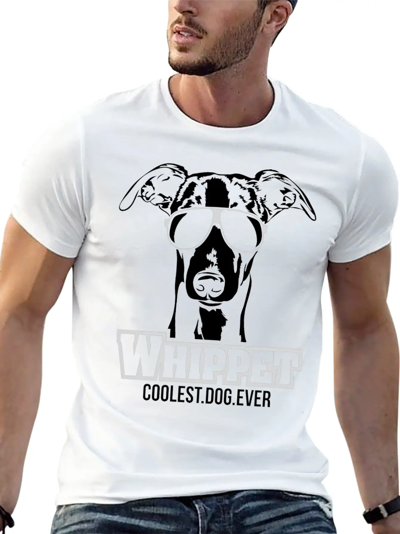 Whippet Dog Coolest Dog Ever Dog Mom Unisex Casual T-Shirt – Clean Design For Daily Comfort
