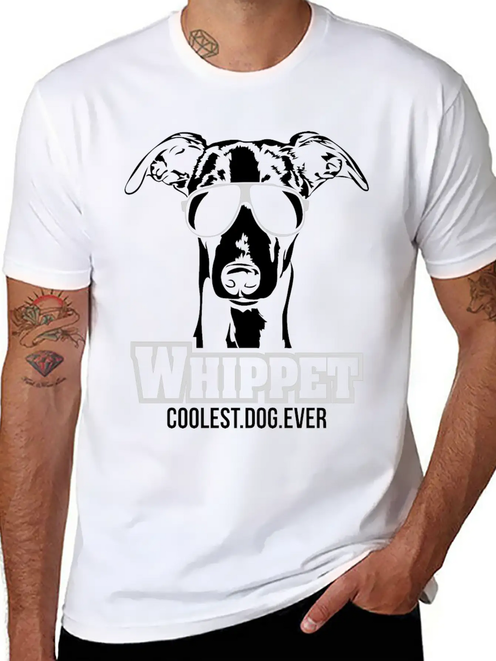 Whippet Dog Coolest Dog Ever Dog Mom Unisex Casual T-Shirt – Clean Design For Daily Comfort
