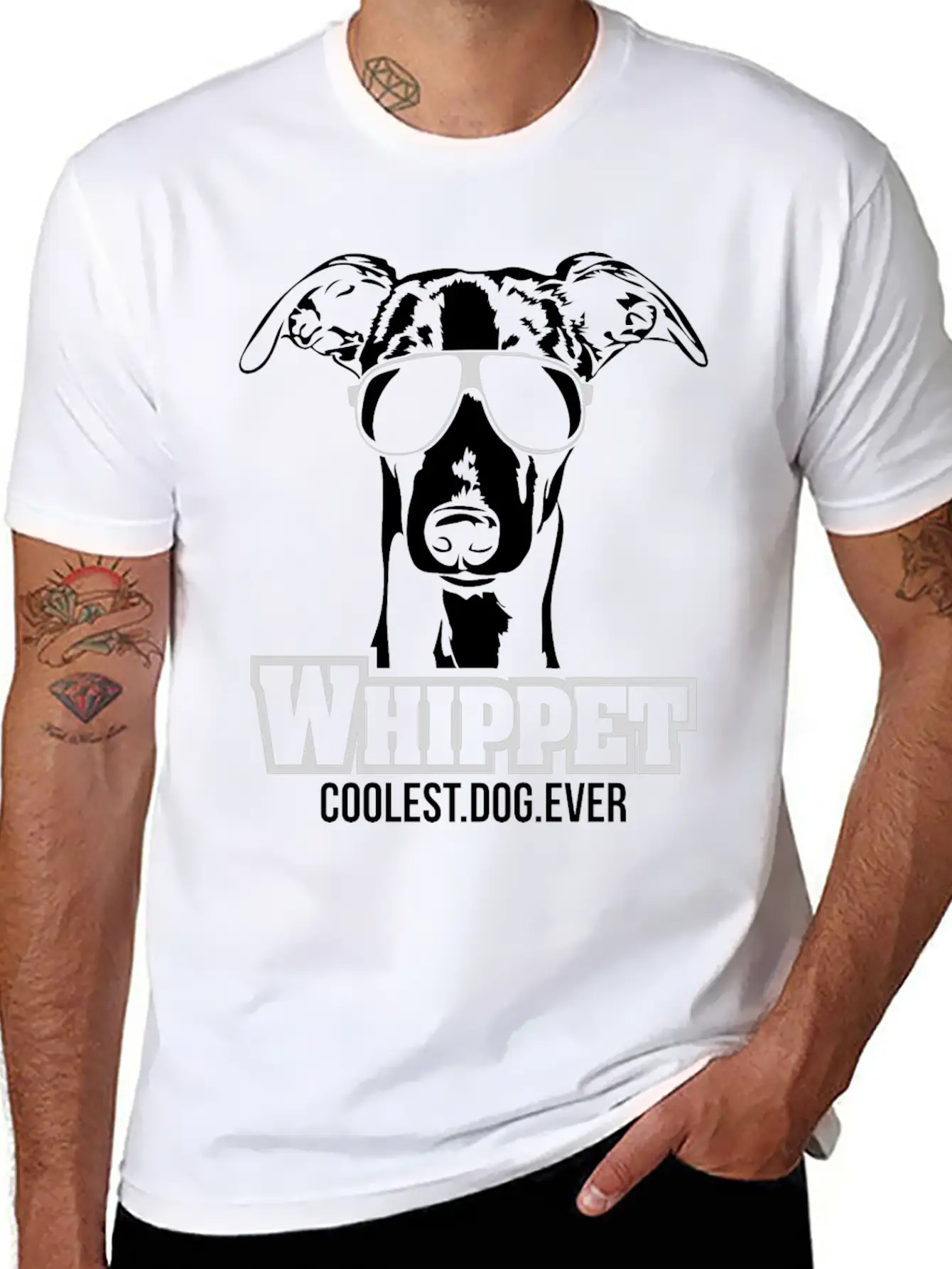 Whippet Dog Coolest Dog Ever Dog Mom Unisex Casual T-Shirt – Clean Design For Daily Comfort