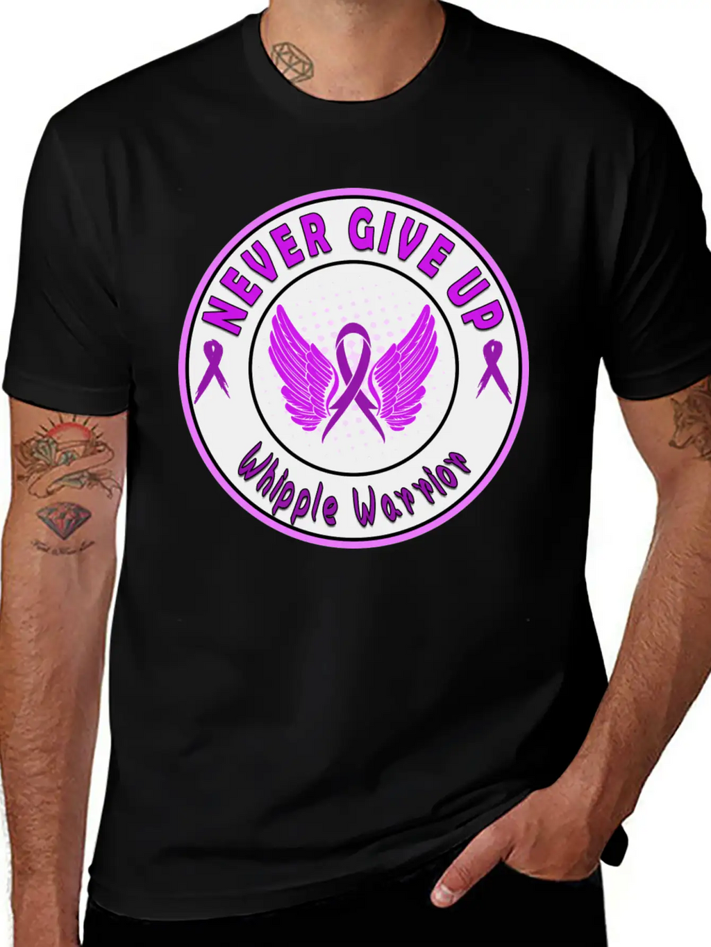 Whipple Awareness Stylish Everyday T-Shirt – Unisex Basic Cotton Tee