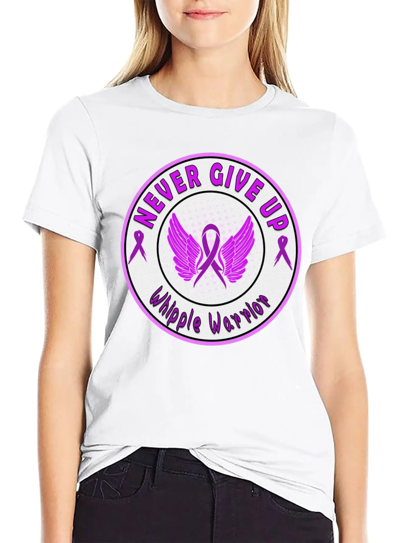 Whipple Awareness Stylish Everyday T-Shirt – Unisex Basic Cotton Tee