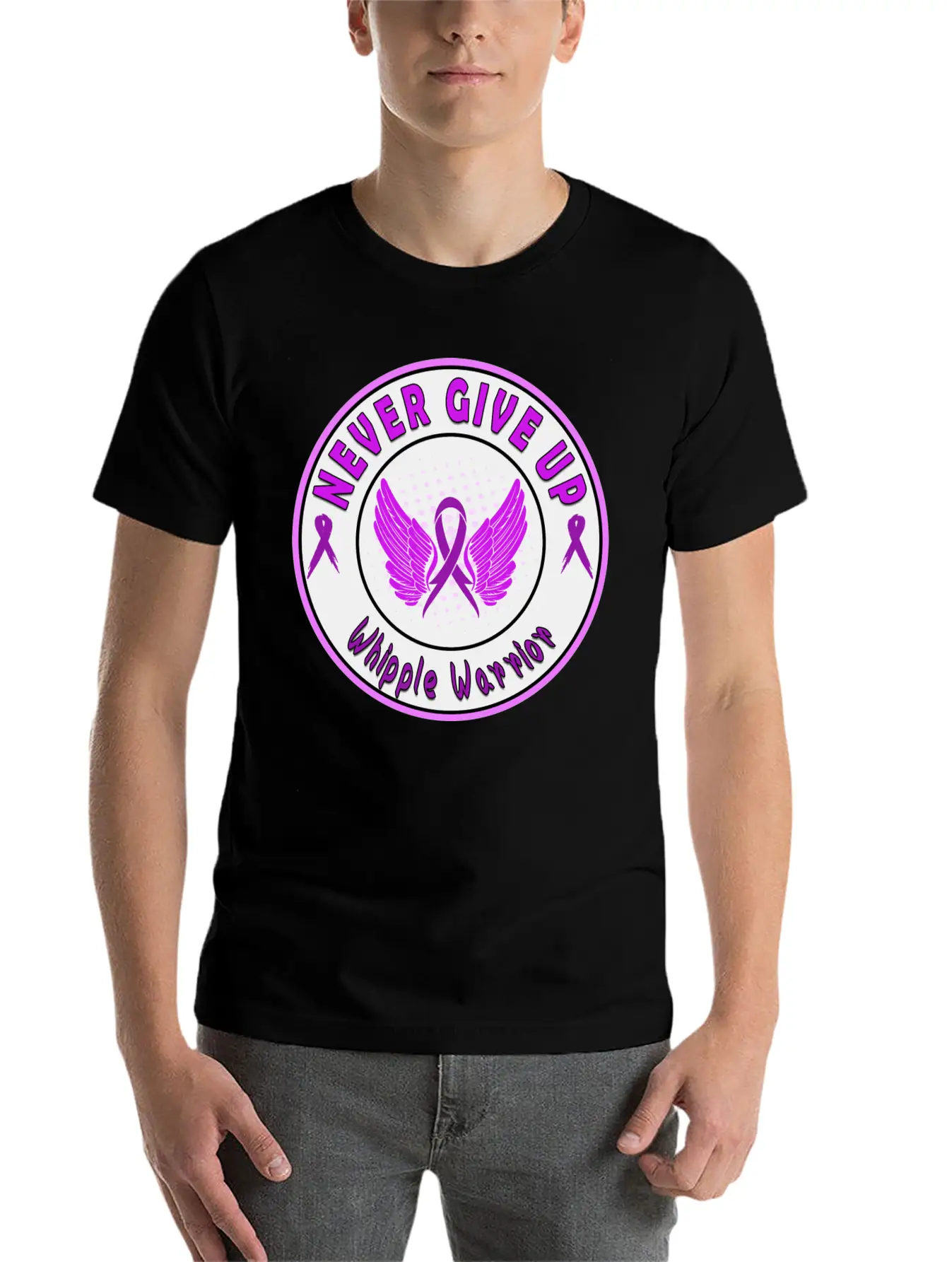 Whipple Awareness Stylish Everyday T-Shirt – Unisex Basic Cotton Tee