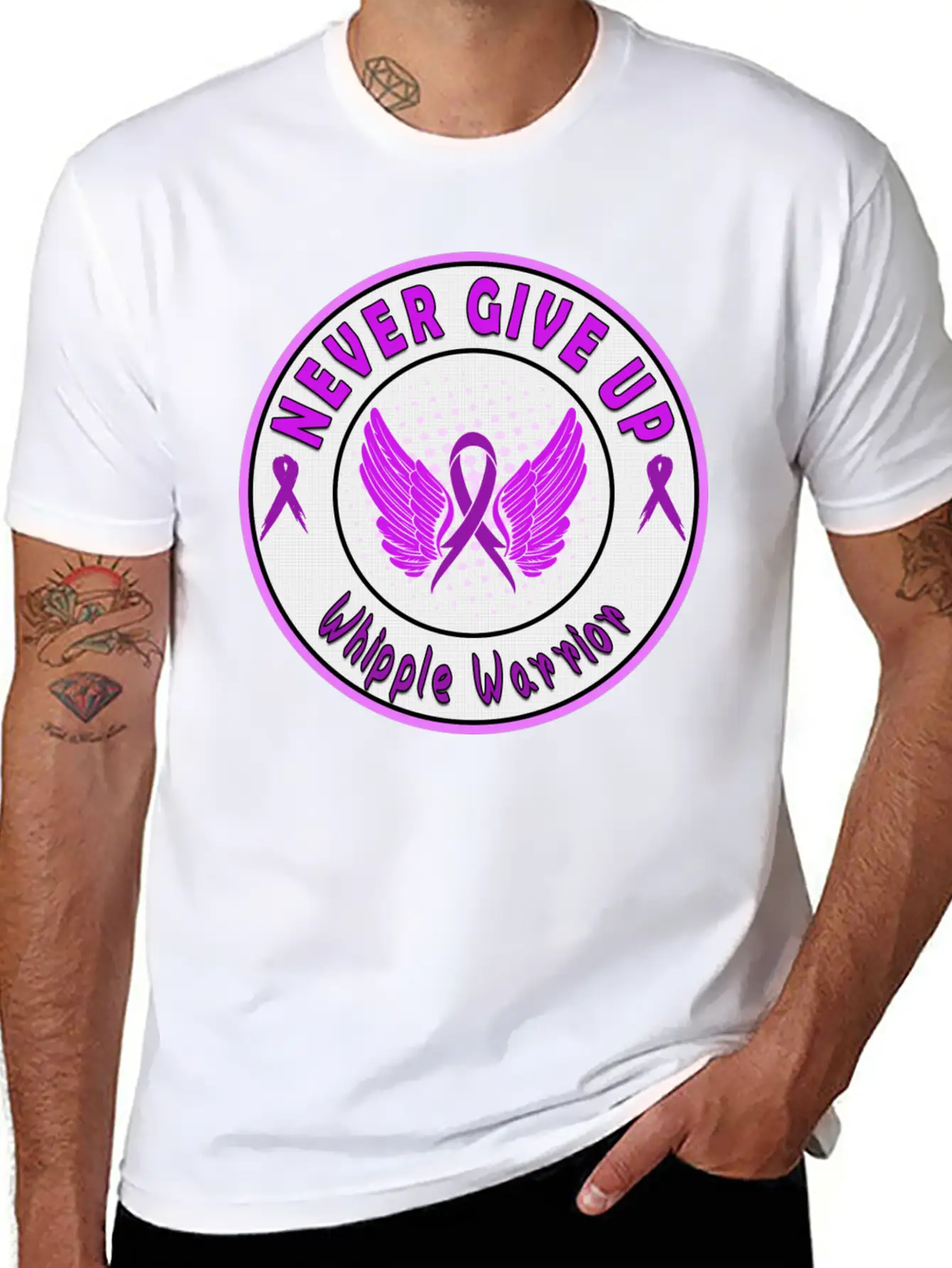 Whipple Awareness Stylish Everyday T-Shirt – Unisex Basic Cotton Tee