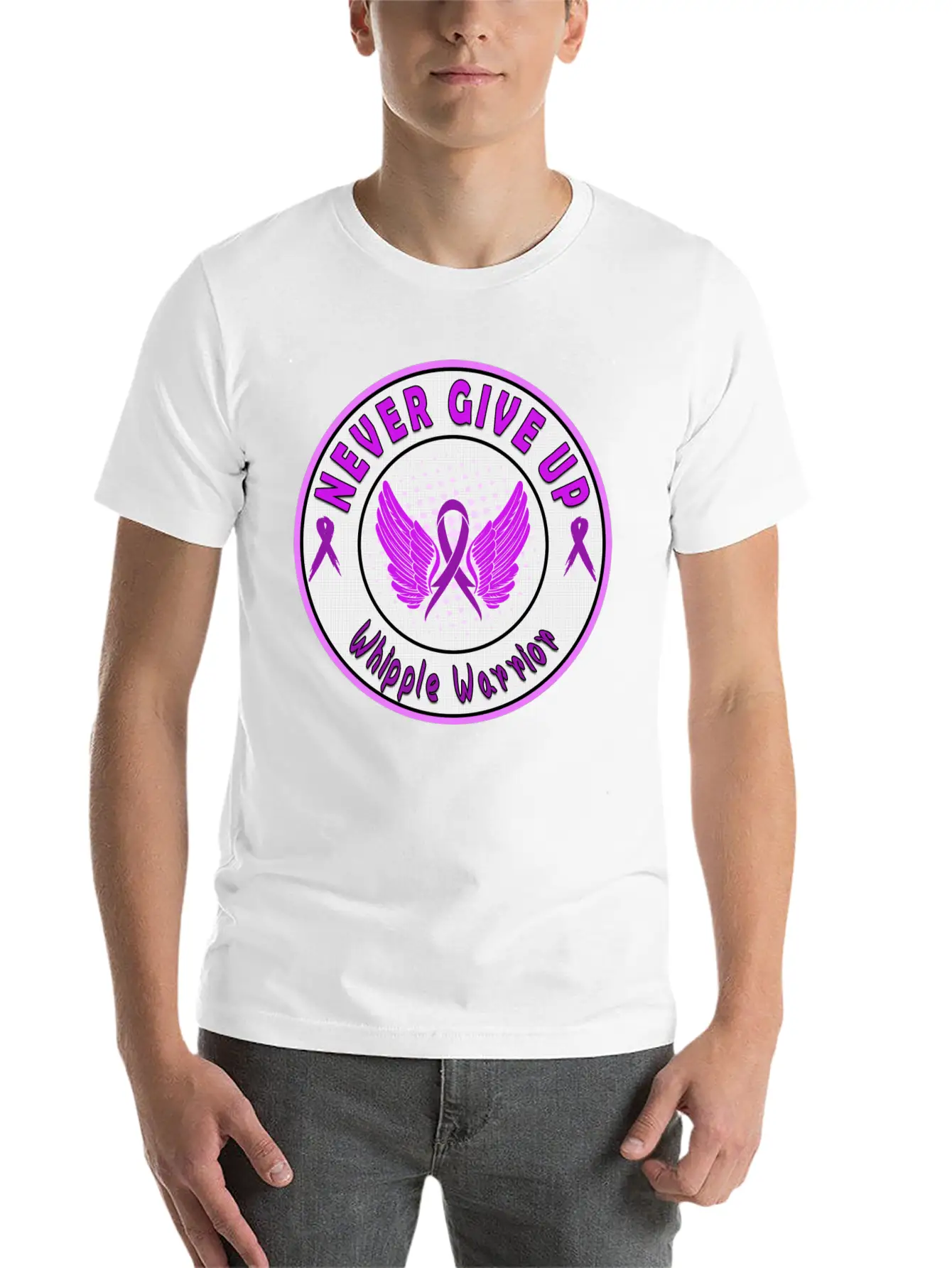 Whipple Awareness Stylish Everyday T-Shirt – Unisex Basic Cotton Tee