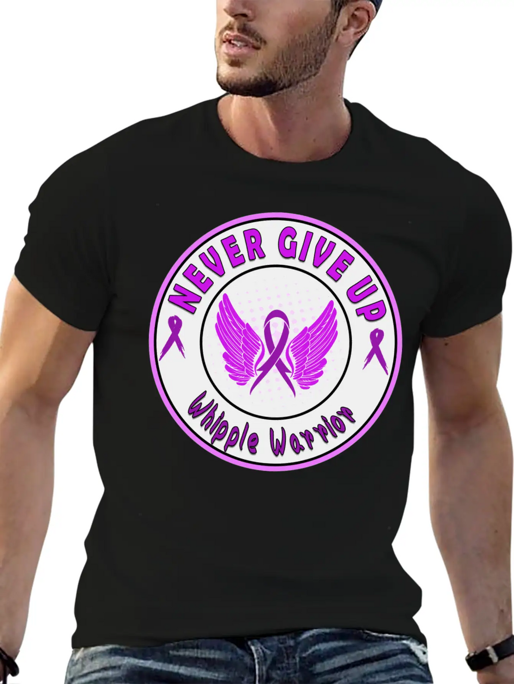 Whipple Awareness Stylish Everyday T-Shirt – Unisex Basic Cotton Tee