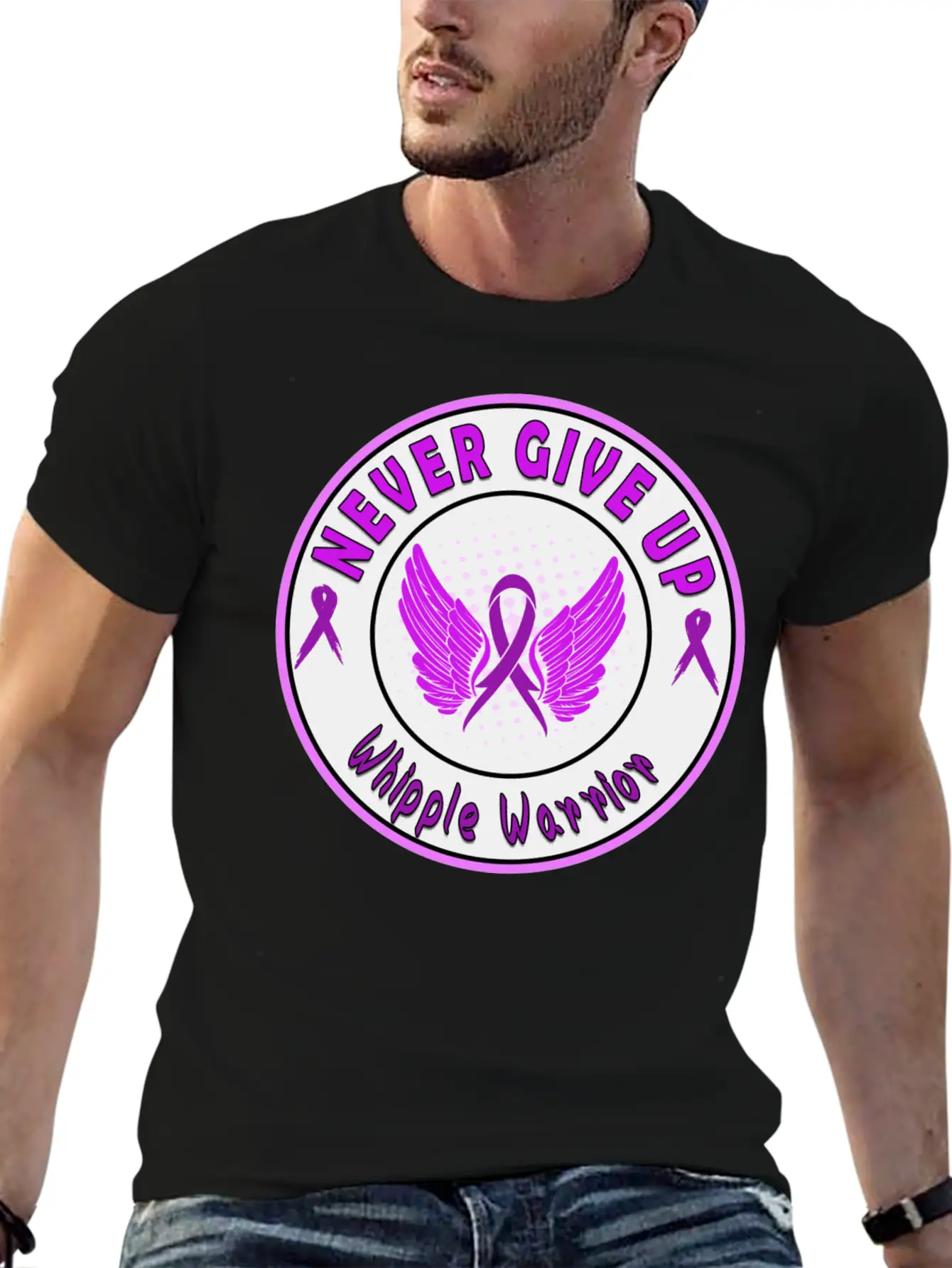 Whipple Awareness Stylish Everyday T-Shirt – Unisex Basic Cotton Tee
