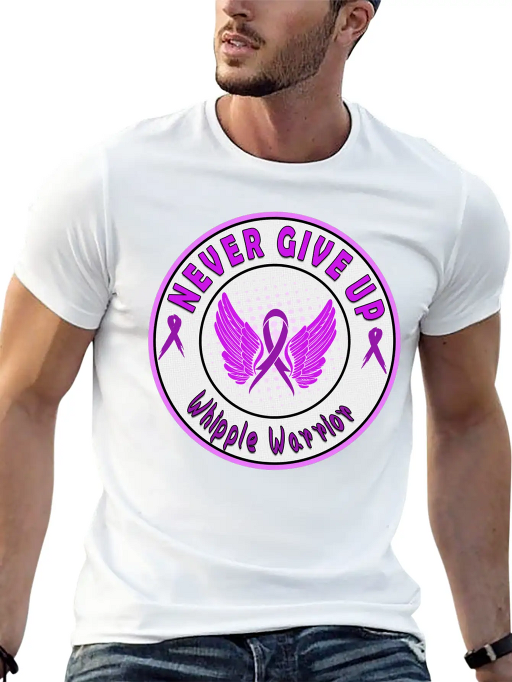 Whipple Awareness Stylish Everyday T-Shirt – Unisex Basic Cotton Tee
