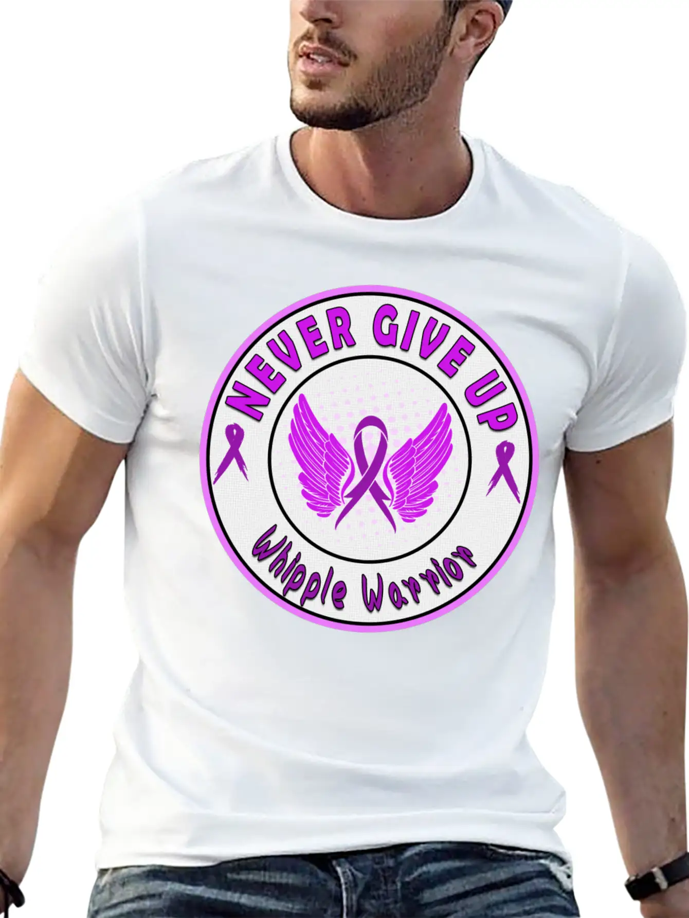 Whipple Awareness Stylish Everyday T-Shirt – Unisex Basic Cotton Tee