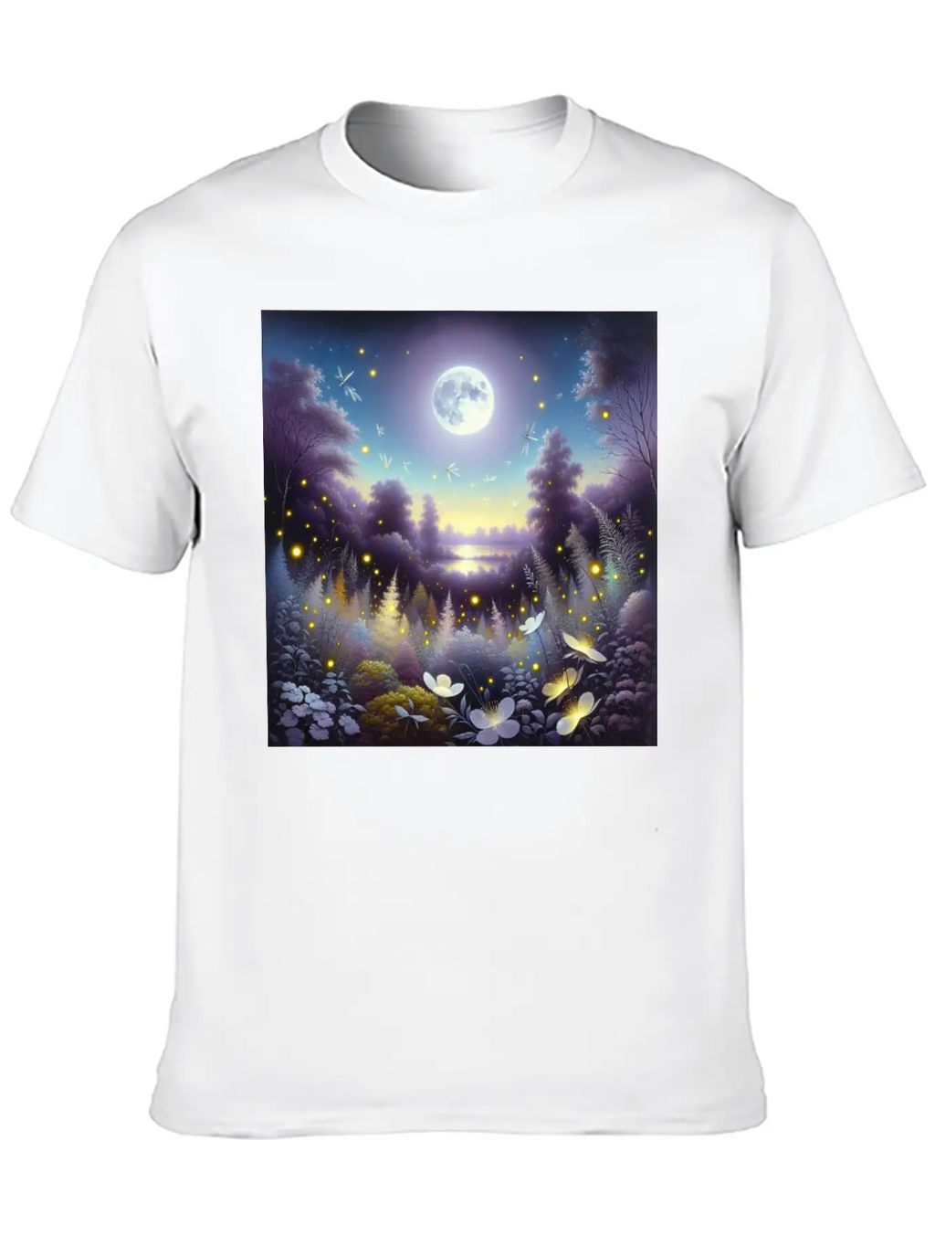 Whispers Of Twilight Classic Cotton Tee – Unisex Comfort For Any Season