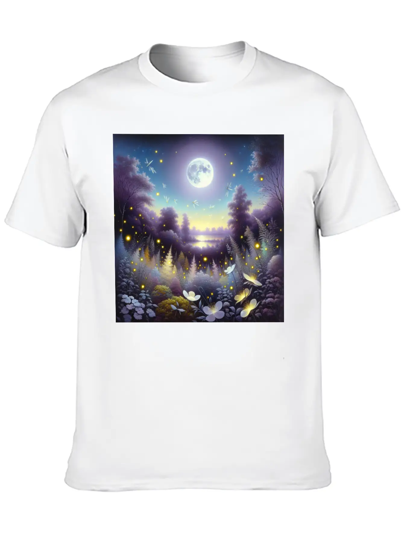 Whispers Of Twilight Classic Cotton Tee – Unisex Comfort For Any Season