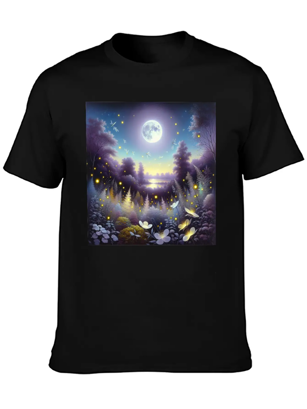 Whispers Of Twilight Classic Cotton Tee – Unisex Comfort For Any Season
