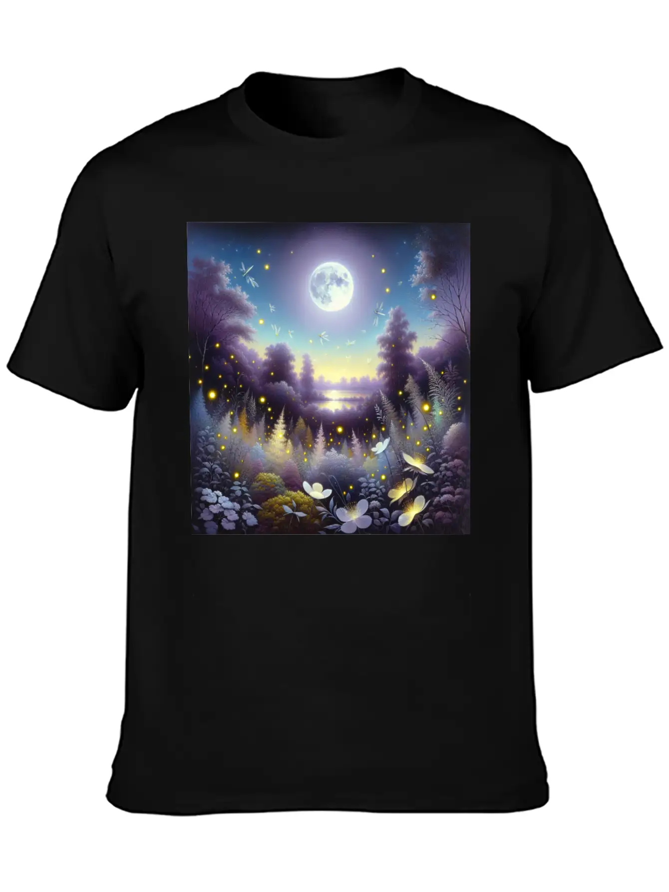 Whispers Of Twilight Classic Cotton Tee – Unisex Comfort For Any Season