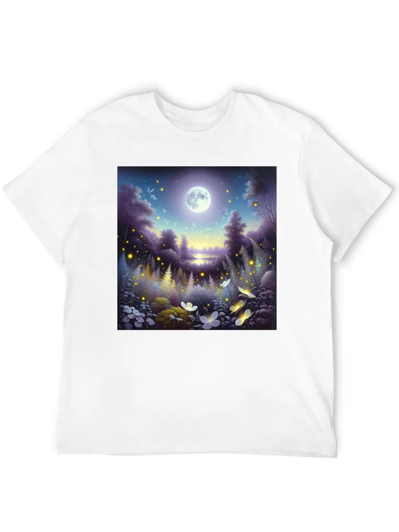 Whispers Of Twilight Classic Cotton Tee – Unisex Comfort For Any Season