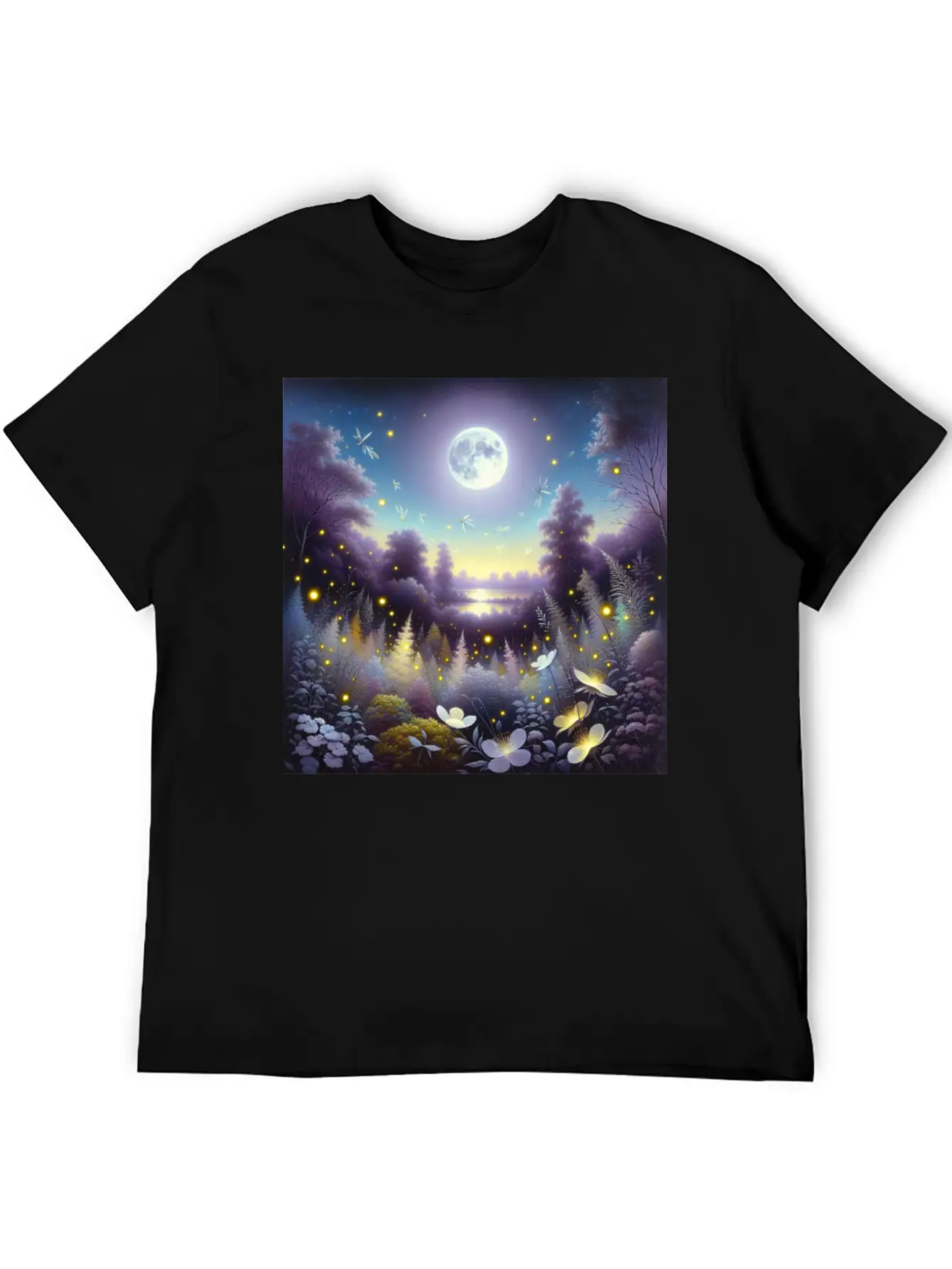 Whispers Of Twilight Classic Cotton Tee – Unisex Comfort For Any Season