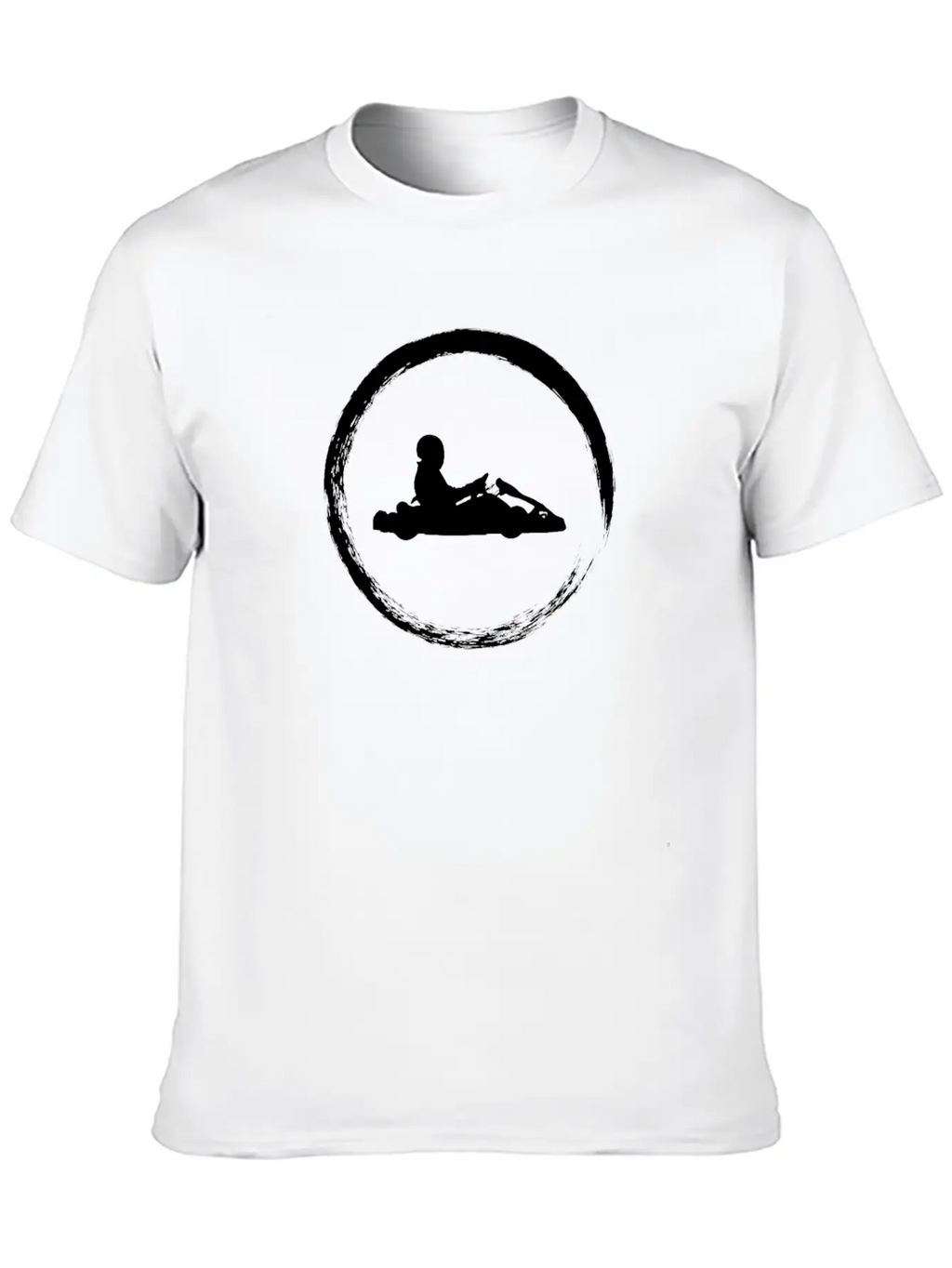 White Cart Unisex Casual T-Shirt – Clean Design For Daily Comfort