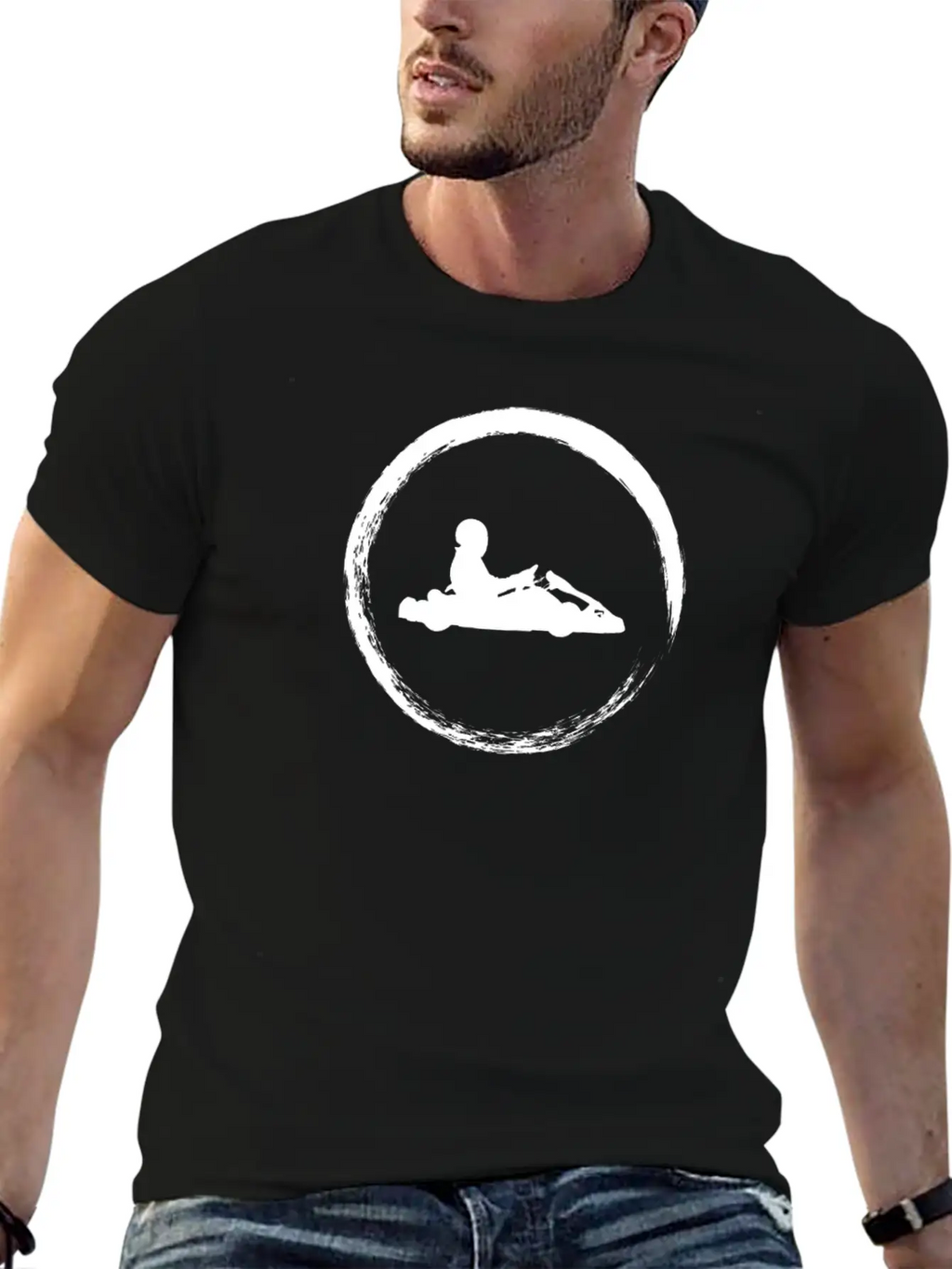 White Cart Unisex Casual T-Shirt – Clean Design For Daily Comfort