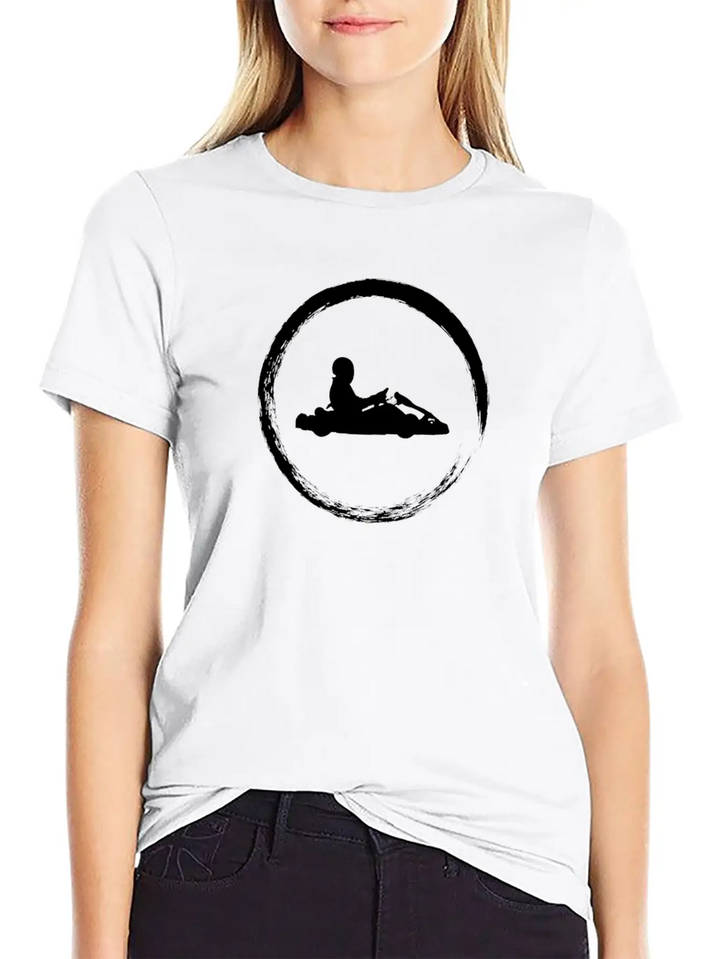 White Cart Unisex Casual T-Shirt – Clean Design For Daily Comfort
