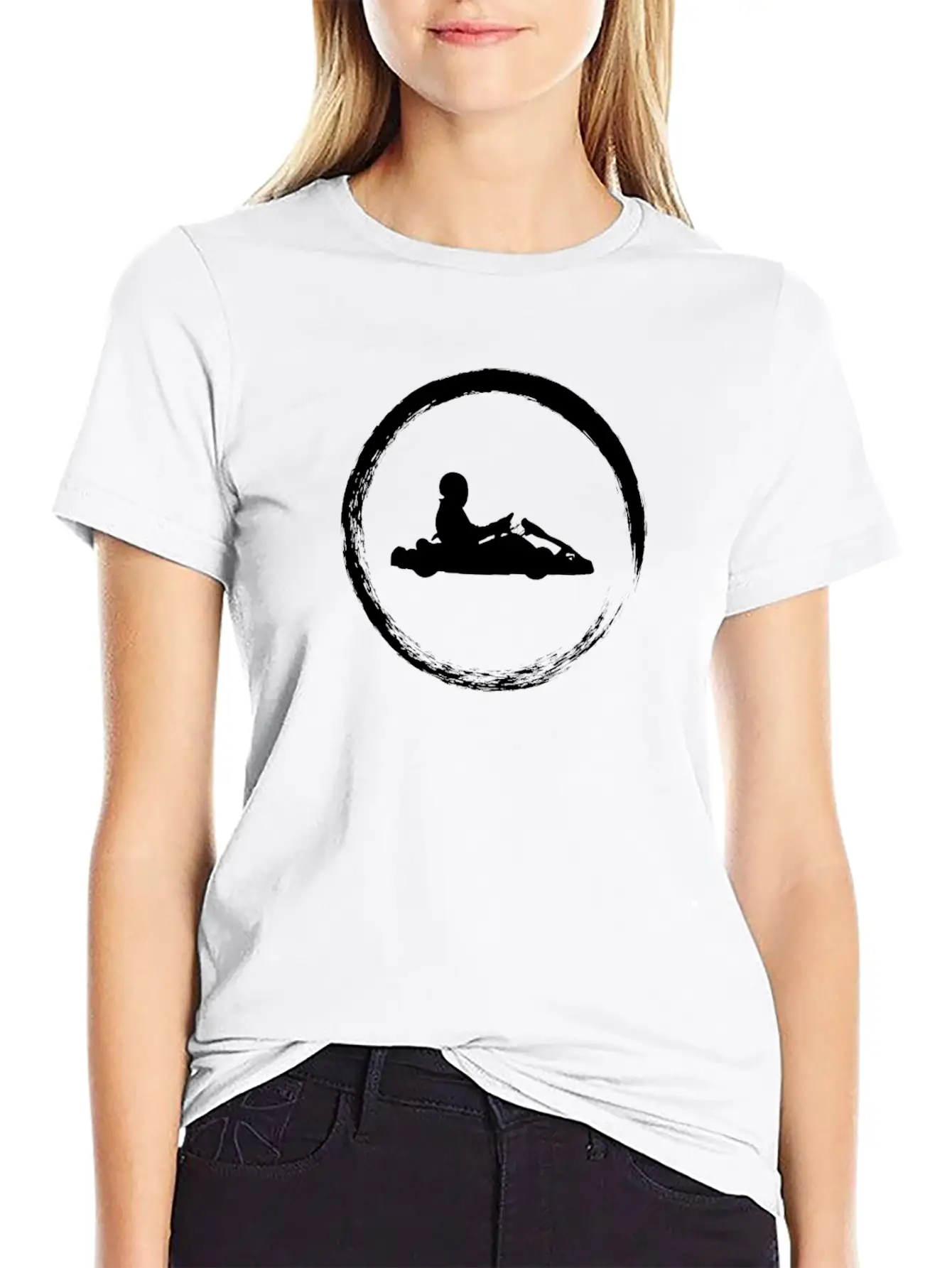 White Cart Unisex Casual T-Shirt – Clean Design For Daily Comfort