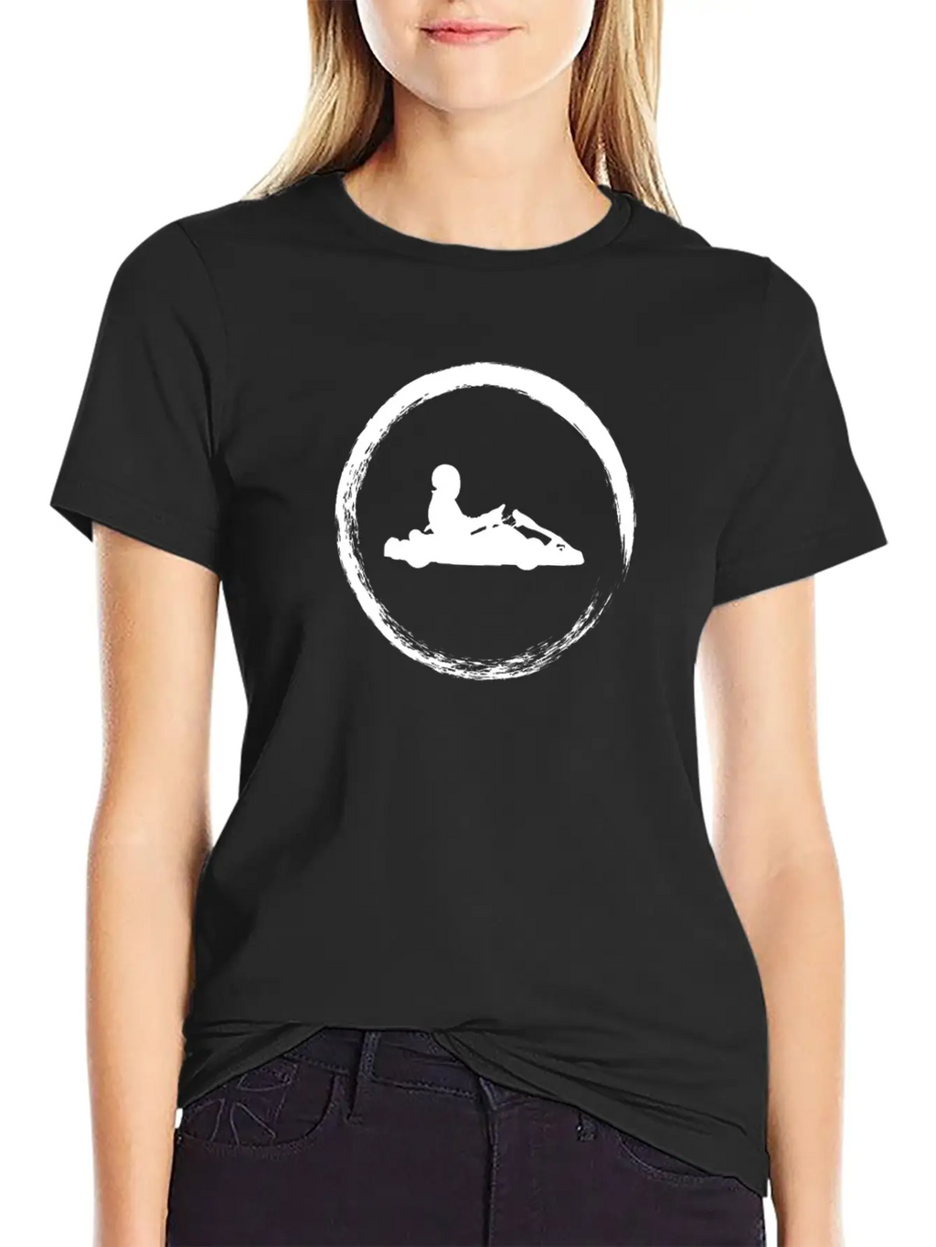 White Cart Unisex Casual T-Shirt – Clean Design For Daily Comfort