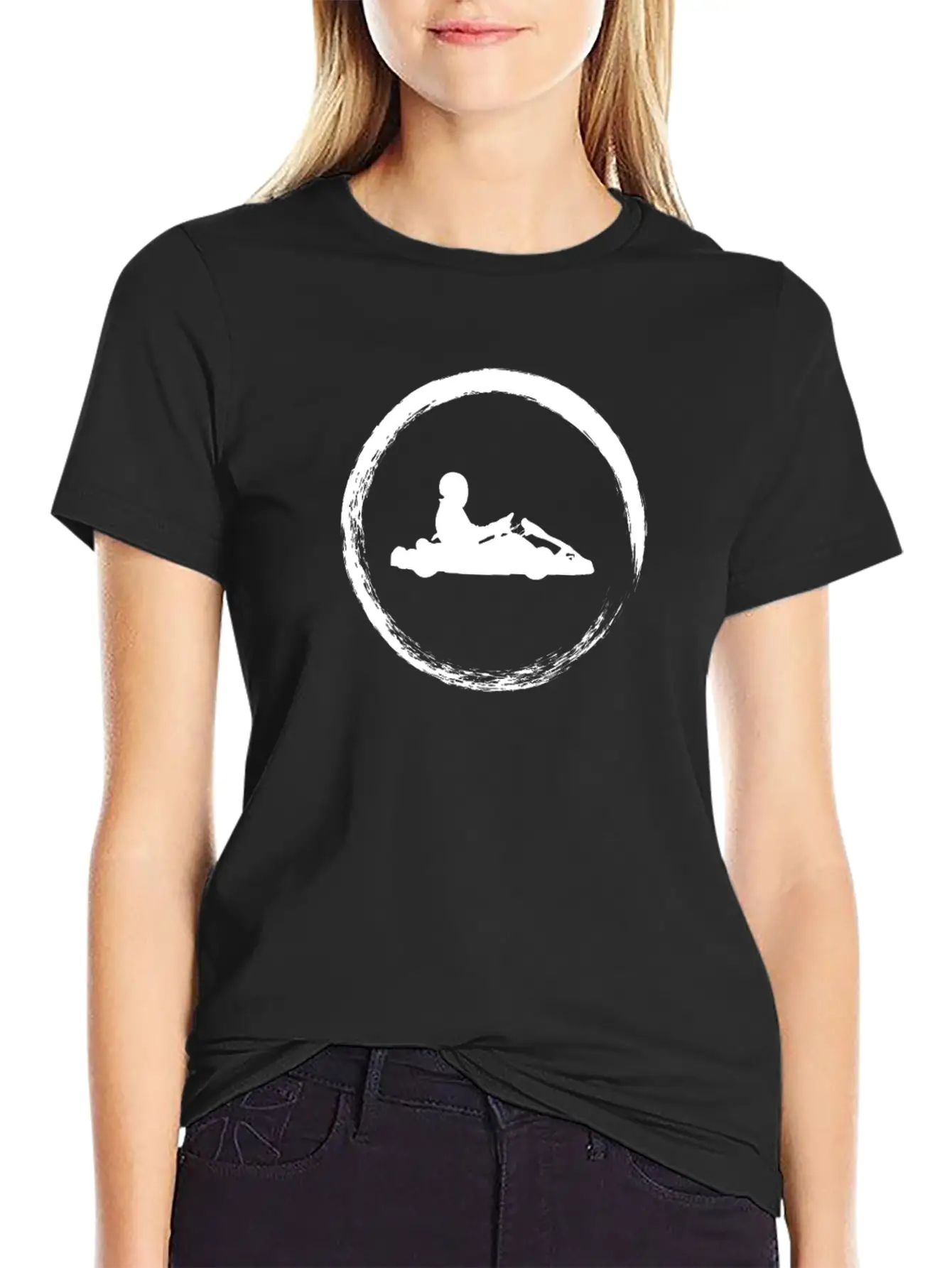 White Cart Unisex Casual T-Shirt – Clean Design For Daily Comfort