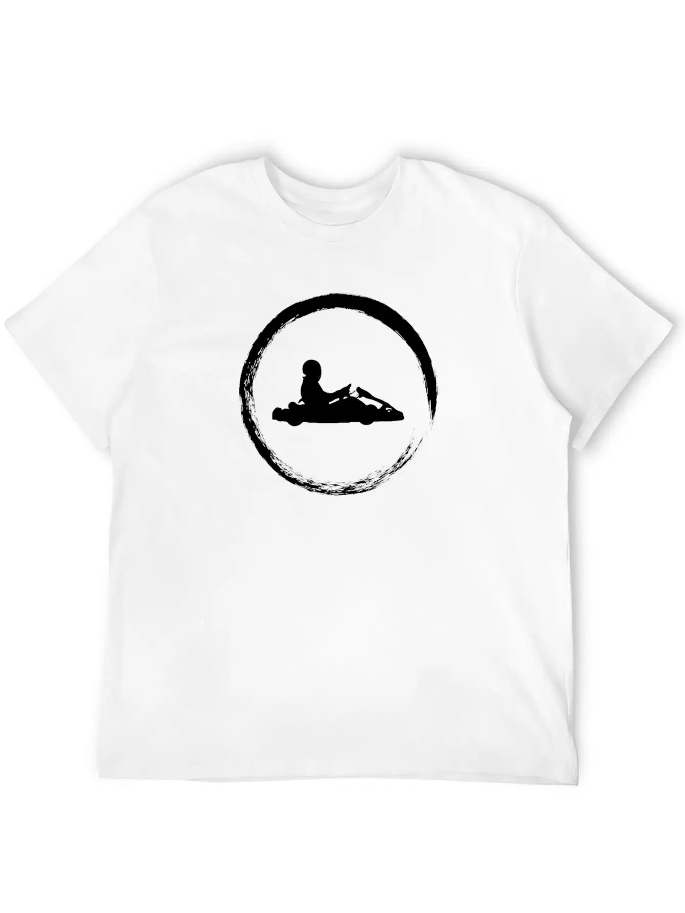 White Cart Unisex Casual T-Shirt – Clean Design For Daily Comfort