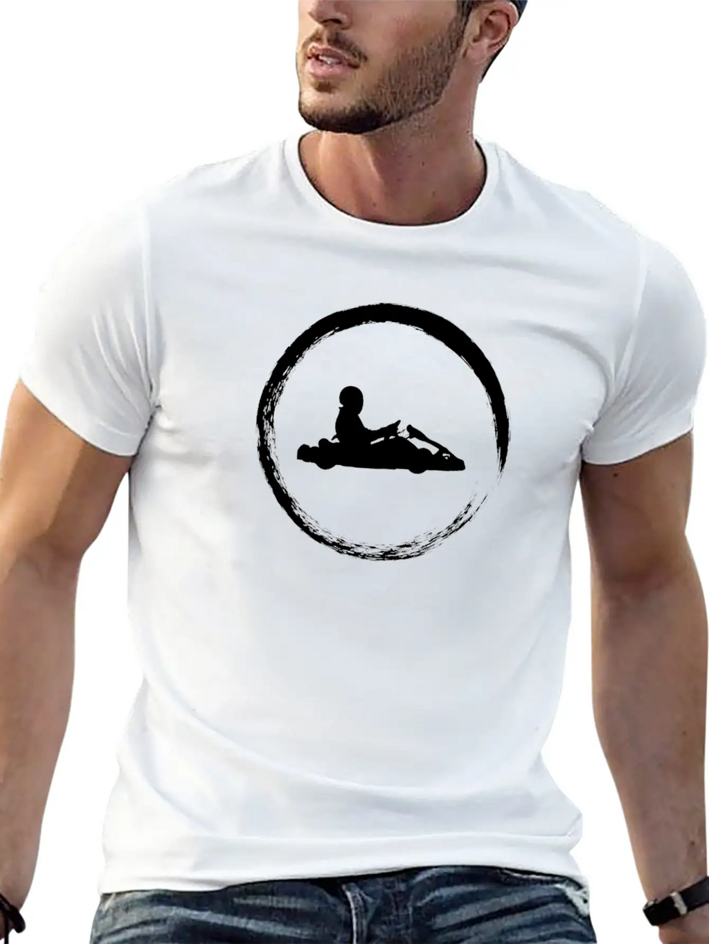 White Cart Unisex Casual T-Shirt – Clean Design For Daily Comfort