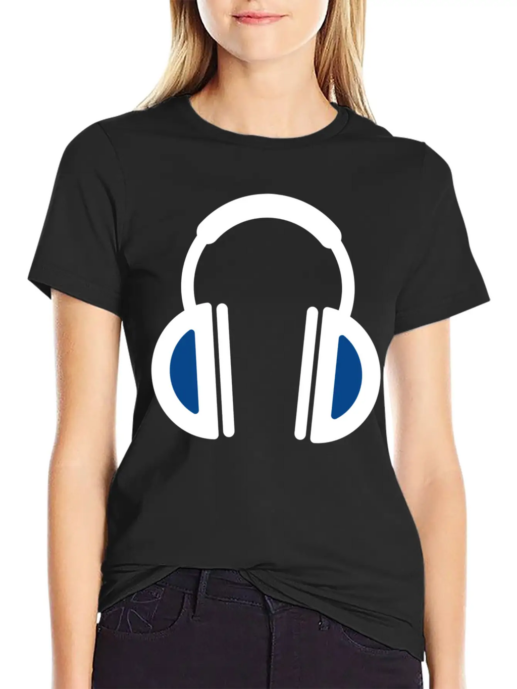 White Headphone Icon Unisex Casual T-Shirt – Clean Design For Daily Comfort