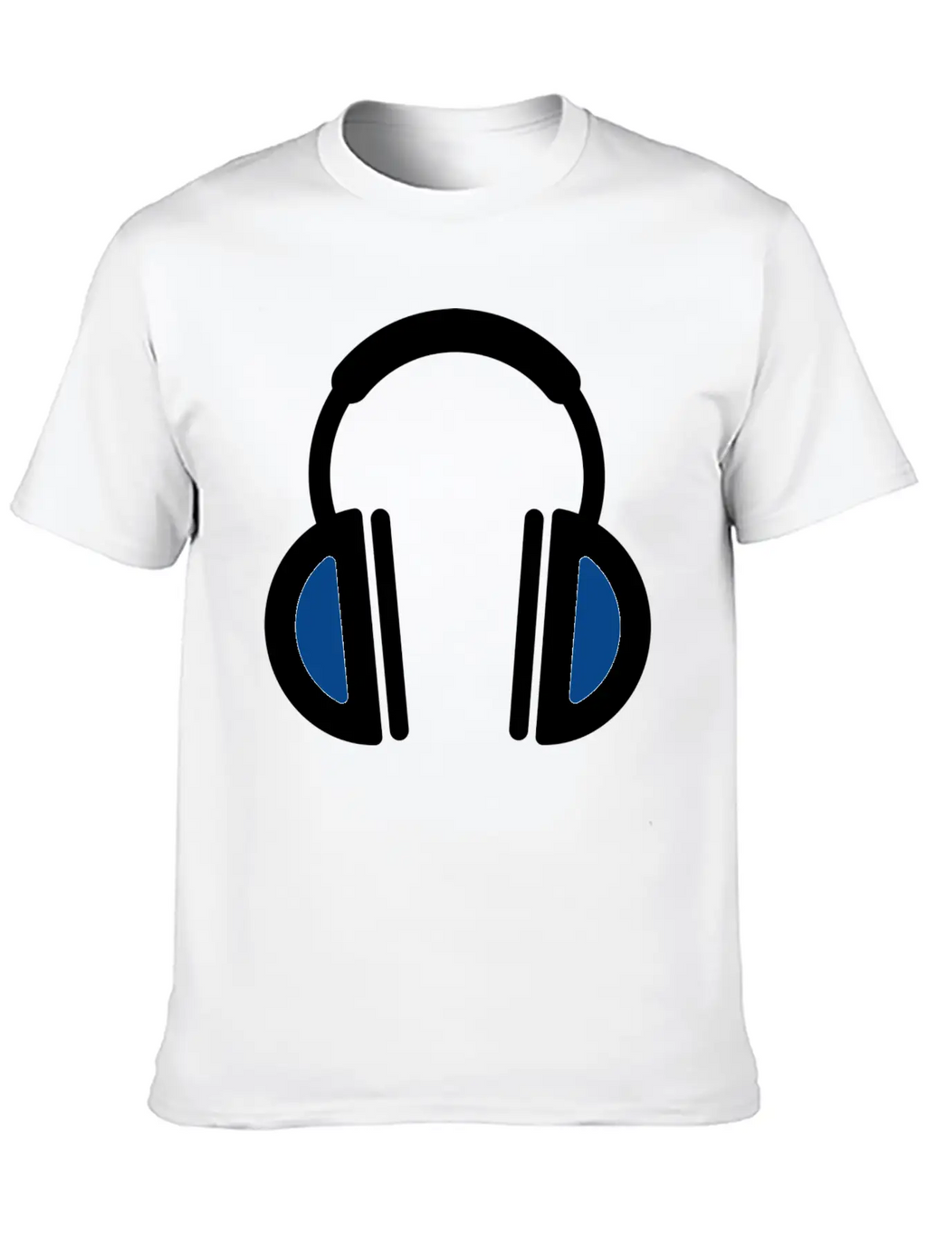 White Headphone Icon Unisex Casual T-Shirt – Clean Design For Daily Comfort