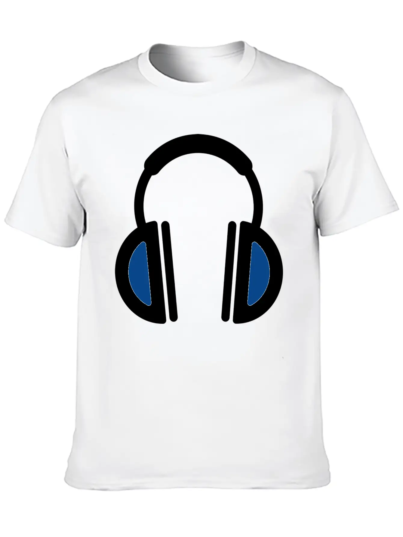 White Headphone Icon Unisex Casual T-Shirt – Clean Design For Daily Comfort