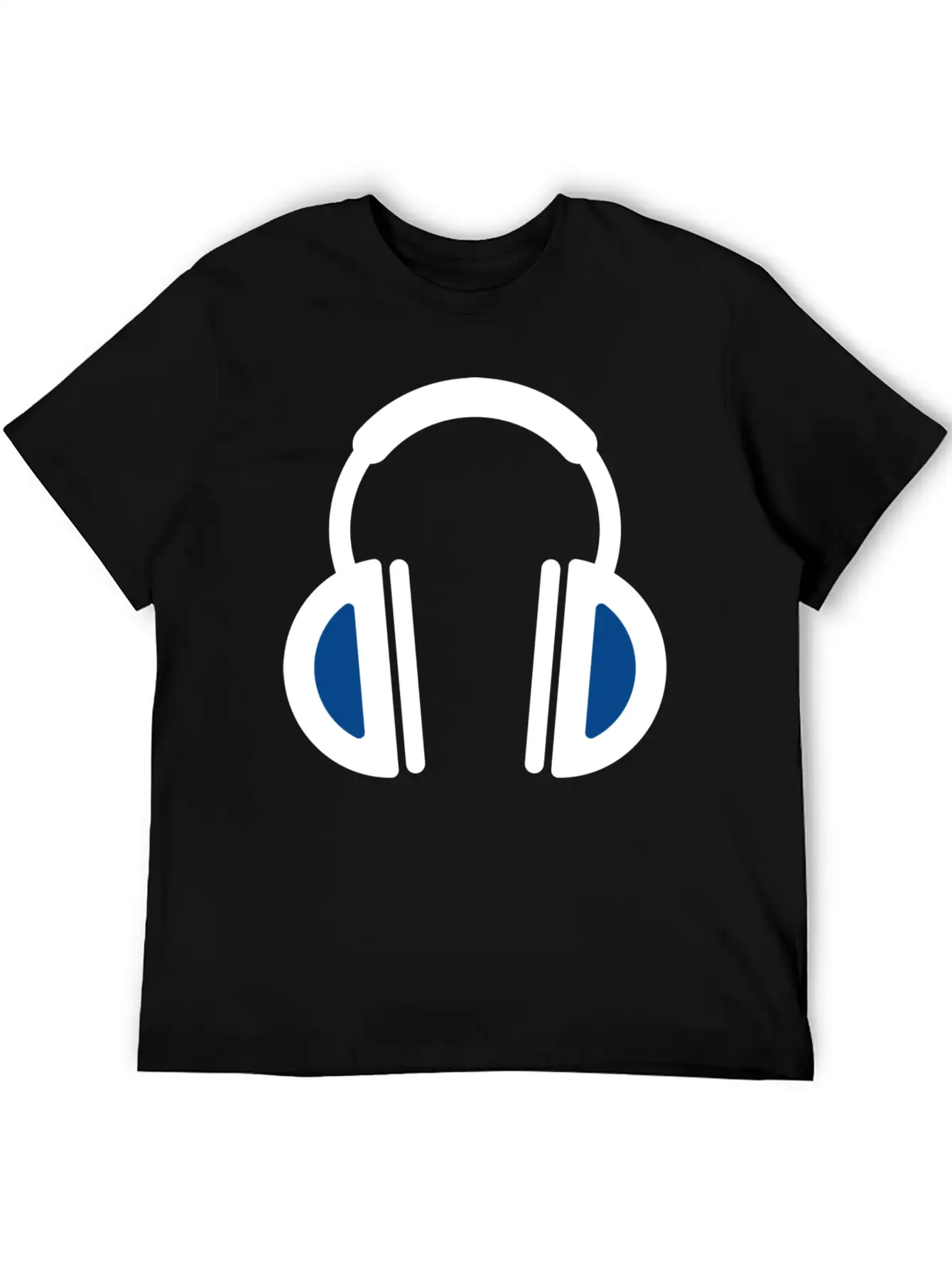 White Headphone Icon Unisex Casual T-Shirt – Clean Design For Daily Comfort