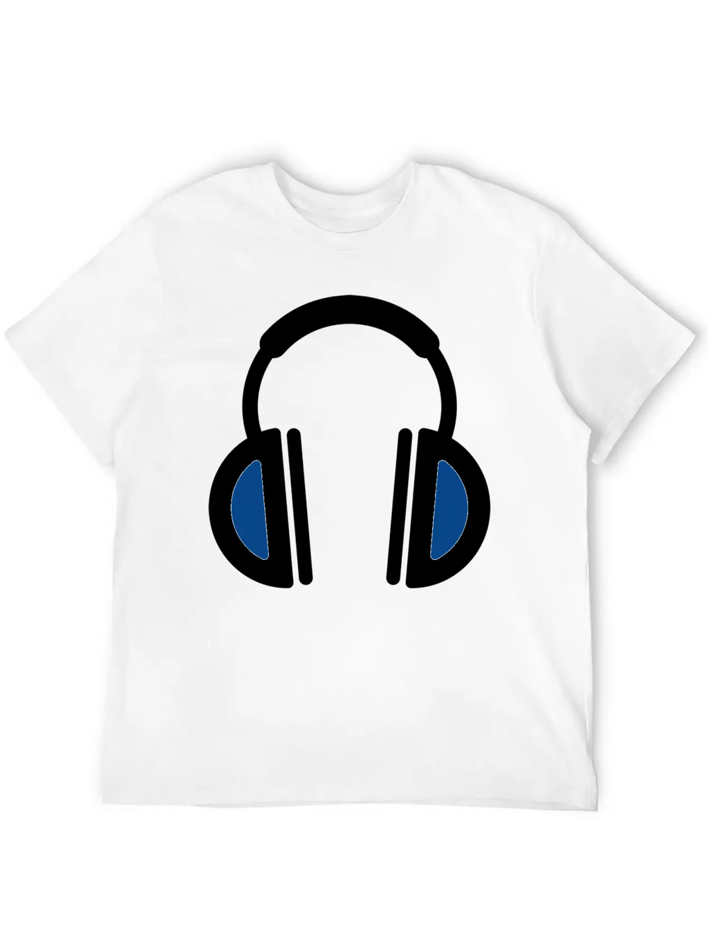 White Headphone Icon Unisex Casual T-Shirt – Clean Design For Daily Comfort