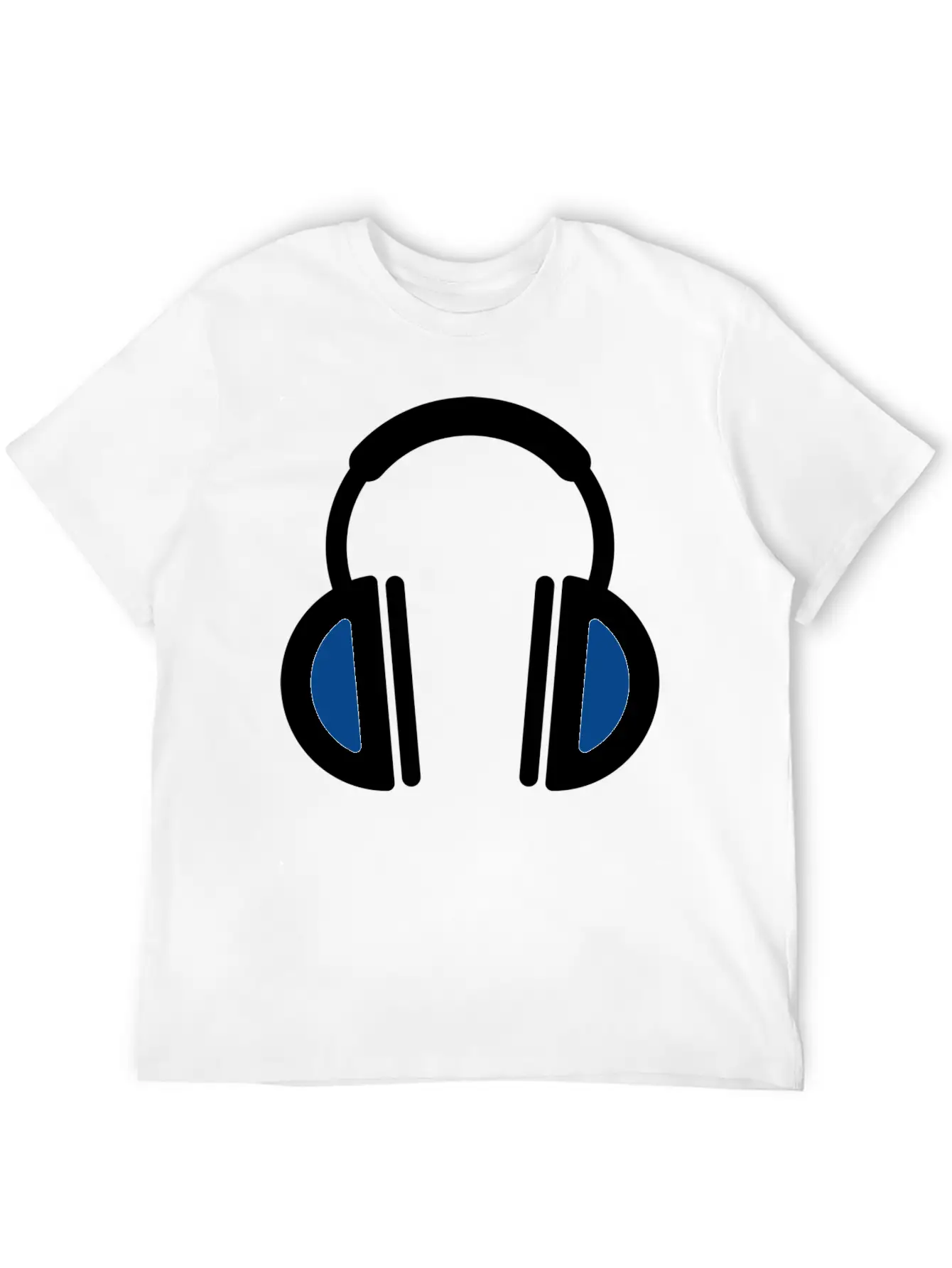 White Headphone Icon Unisex Casual T-Shirt – Clean Design For Daily Comfort