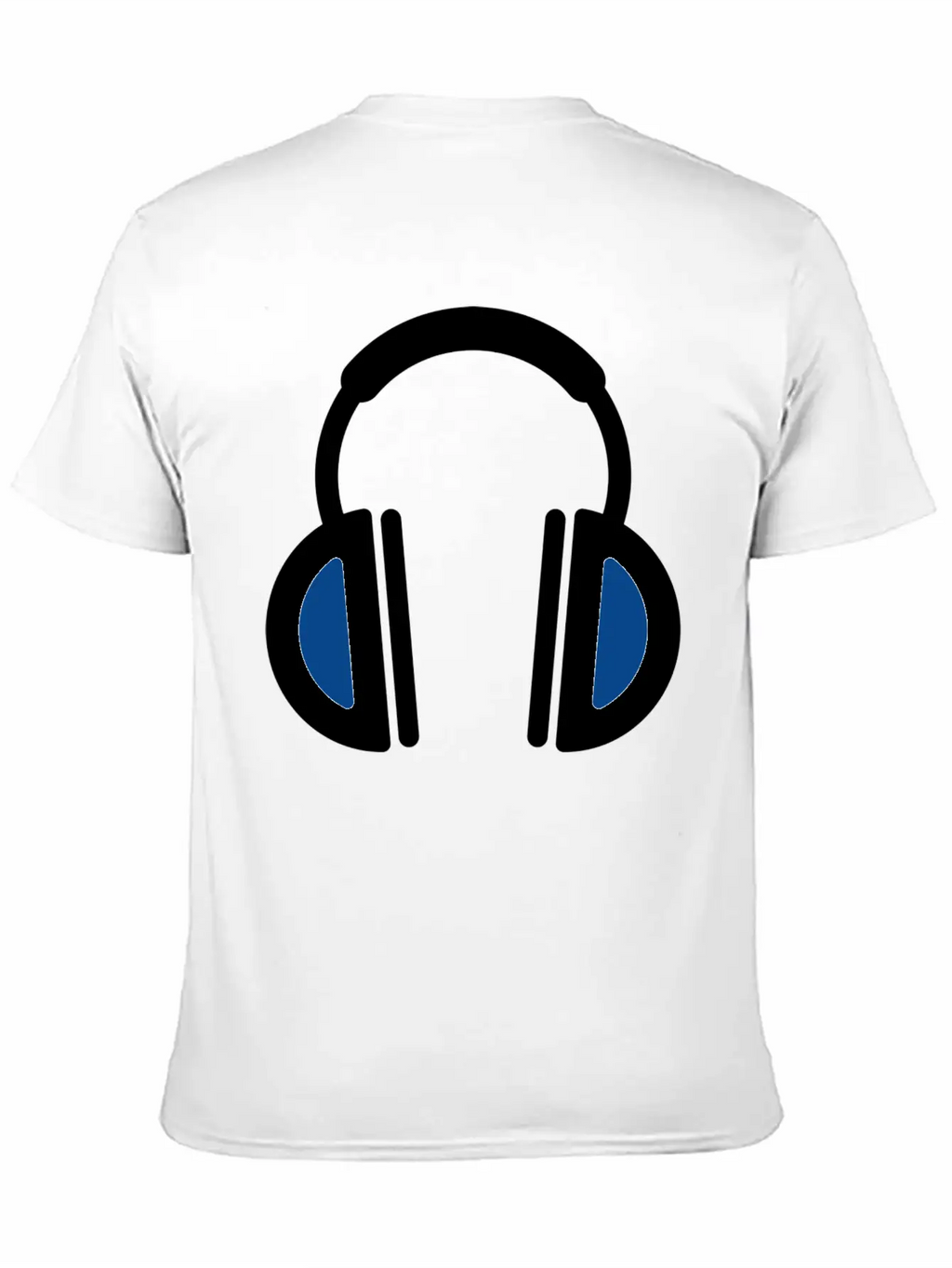 White Headphone Icon Unisex Casual T-Shirt – Clean Design For Daily Comfort