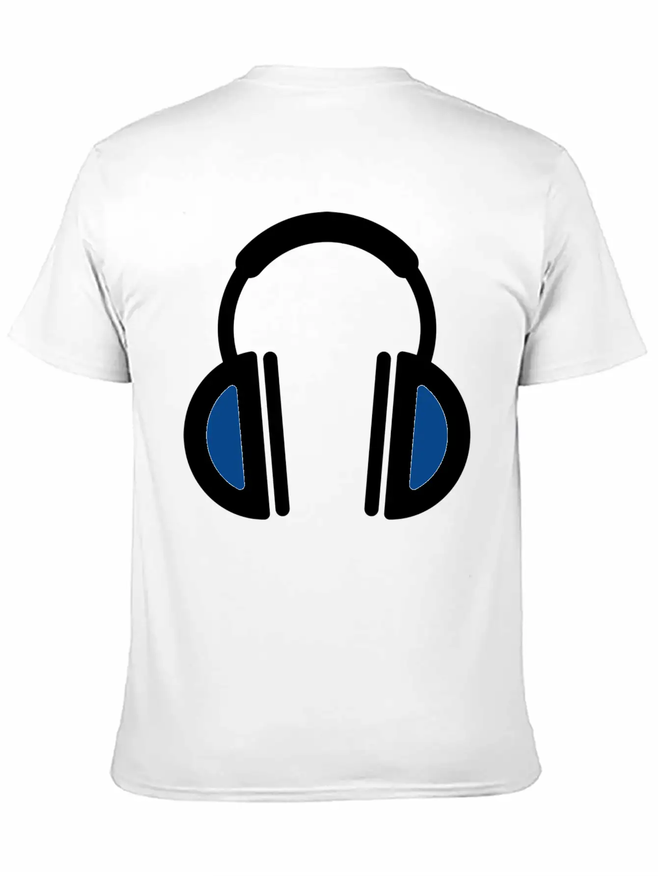 White Headphone Icon Unisex Casual T-Shirt – Clean Design For Daily Comfort