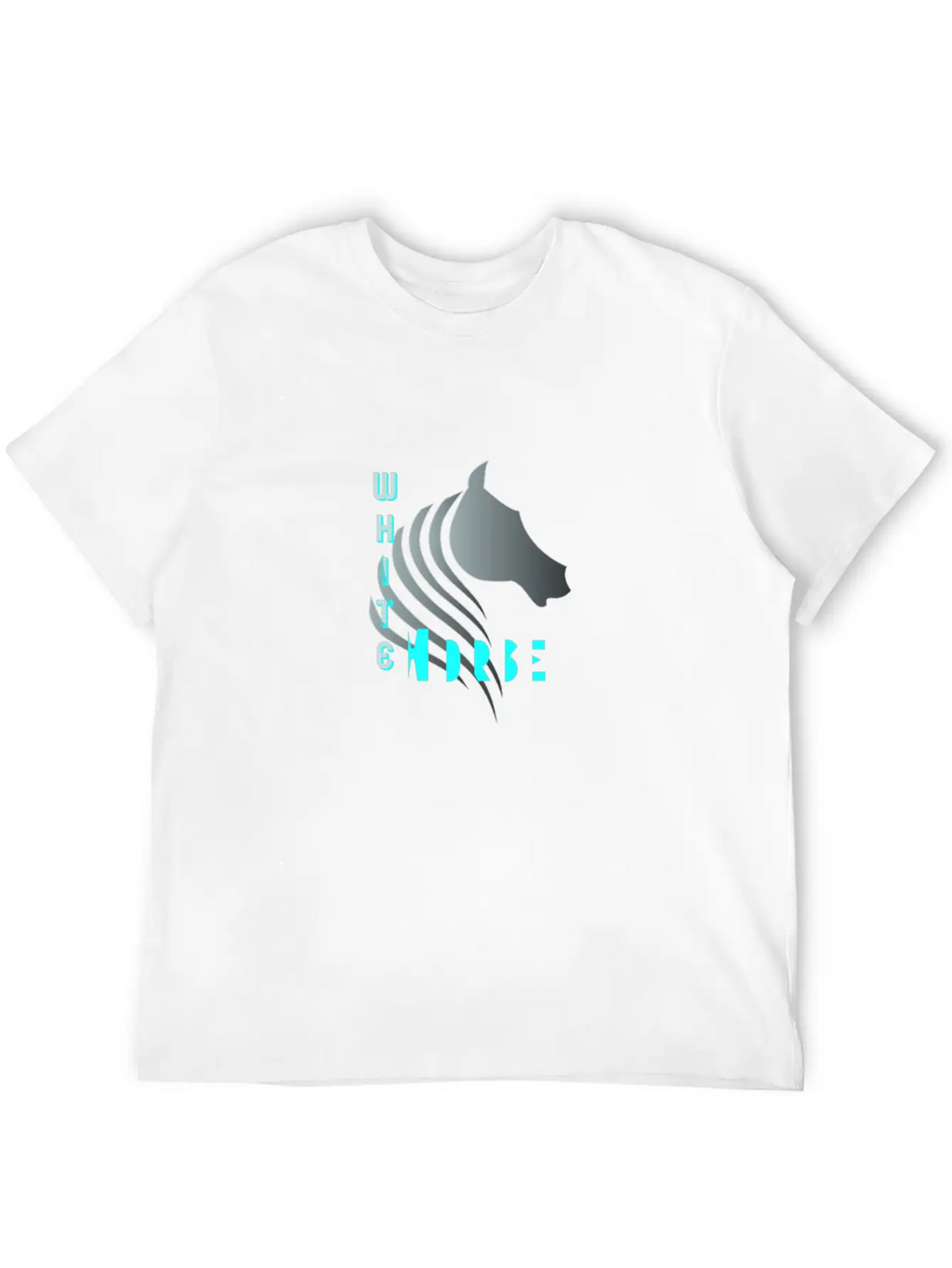 White Horse Breathable Soft Cotton T-Shirt – Timeless Casual Look