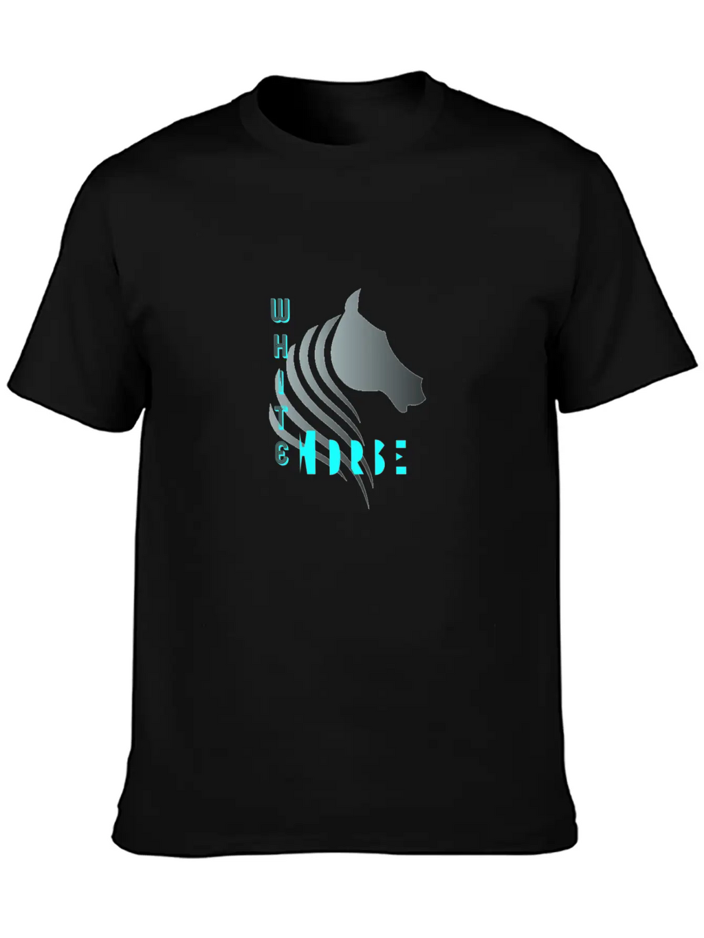 White Horse Breathable Soft Cotton T-Shirt – Timeless Casual Look